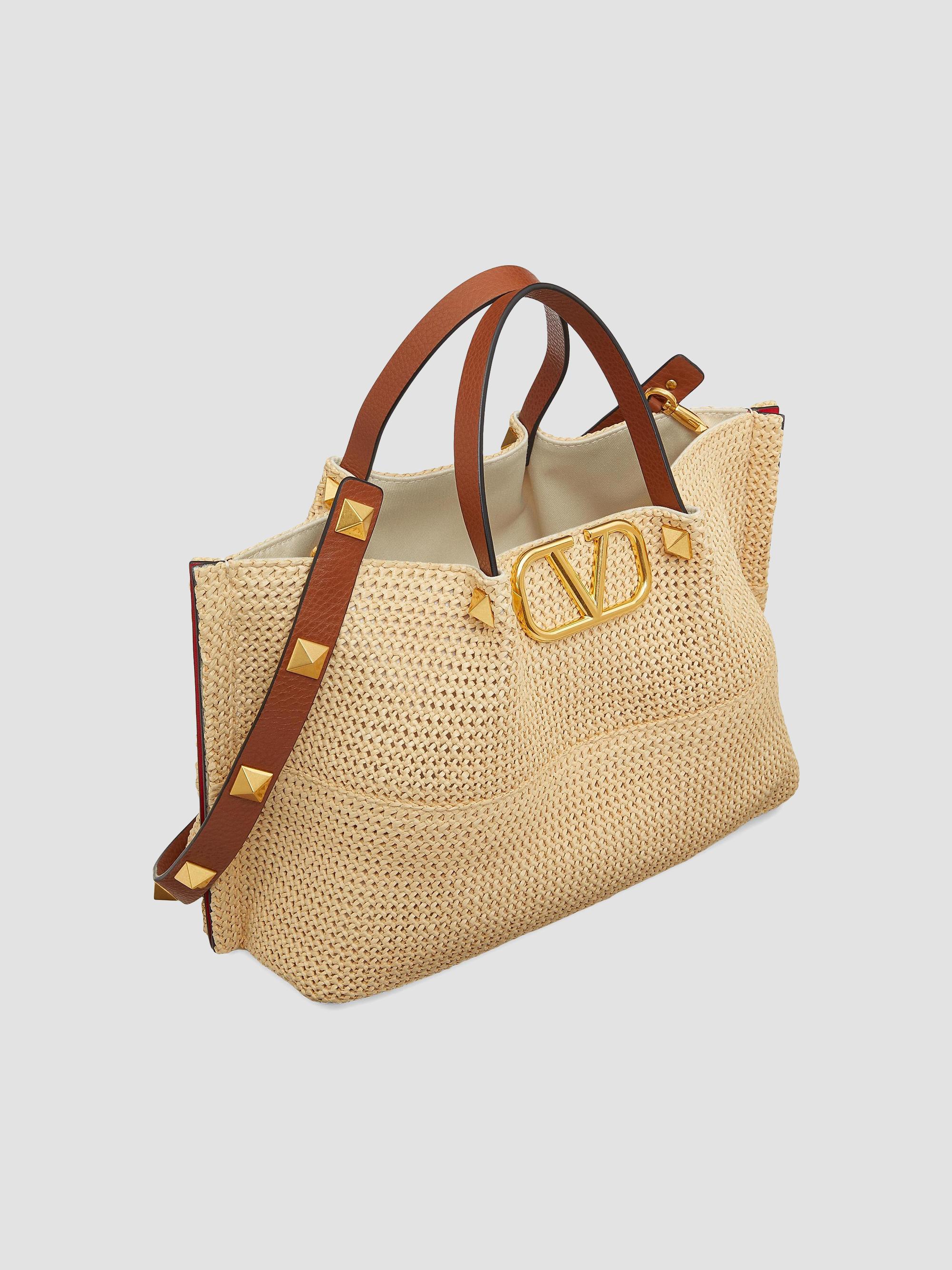 Valentino Garavani Medium Straw Summer Tote Bag | Saks Fifth Avenue