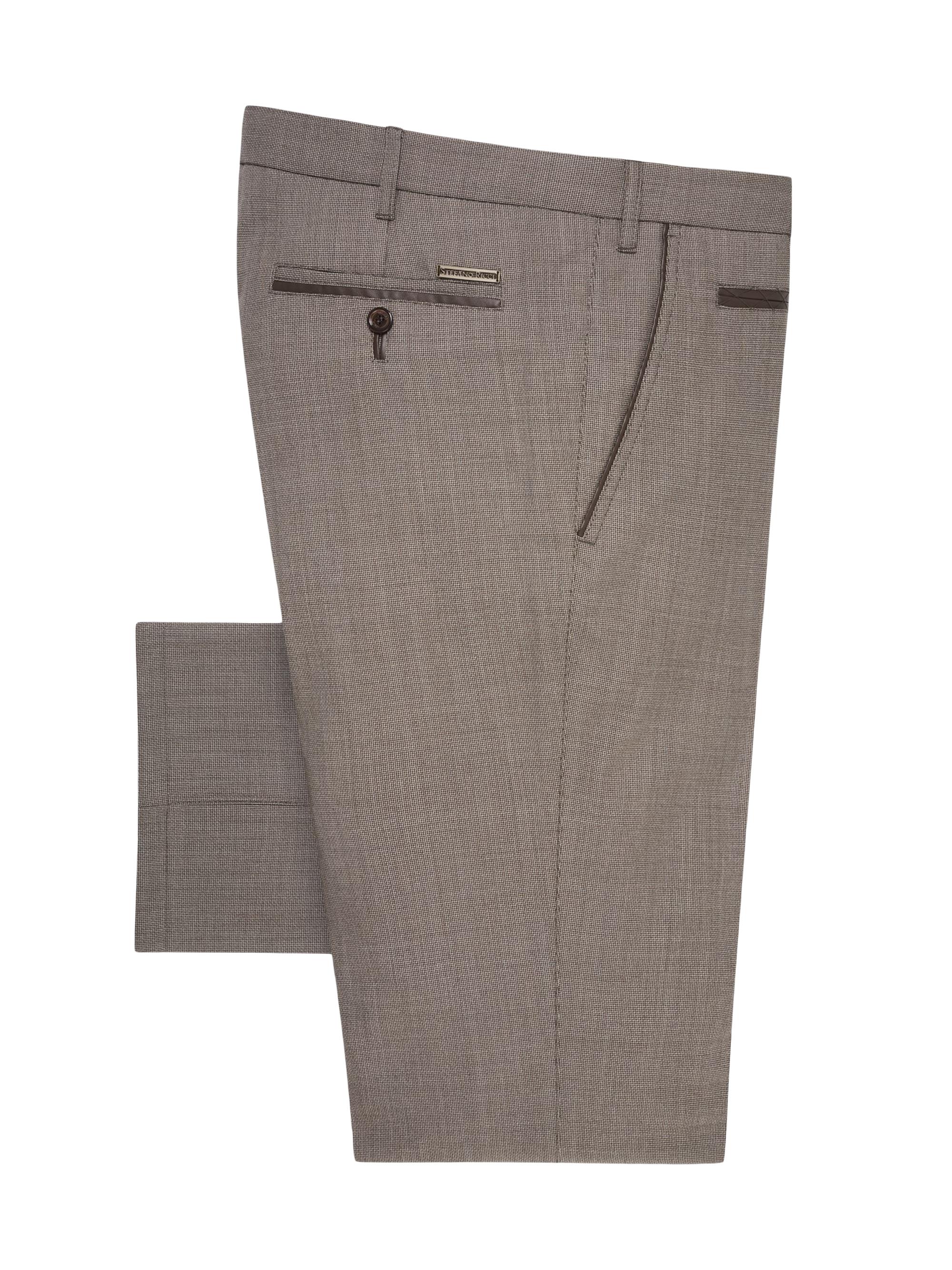 Stefano Ricci Men's Fleece Wool Trousers - Umbra Grey