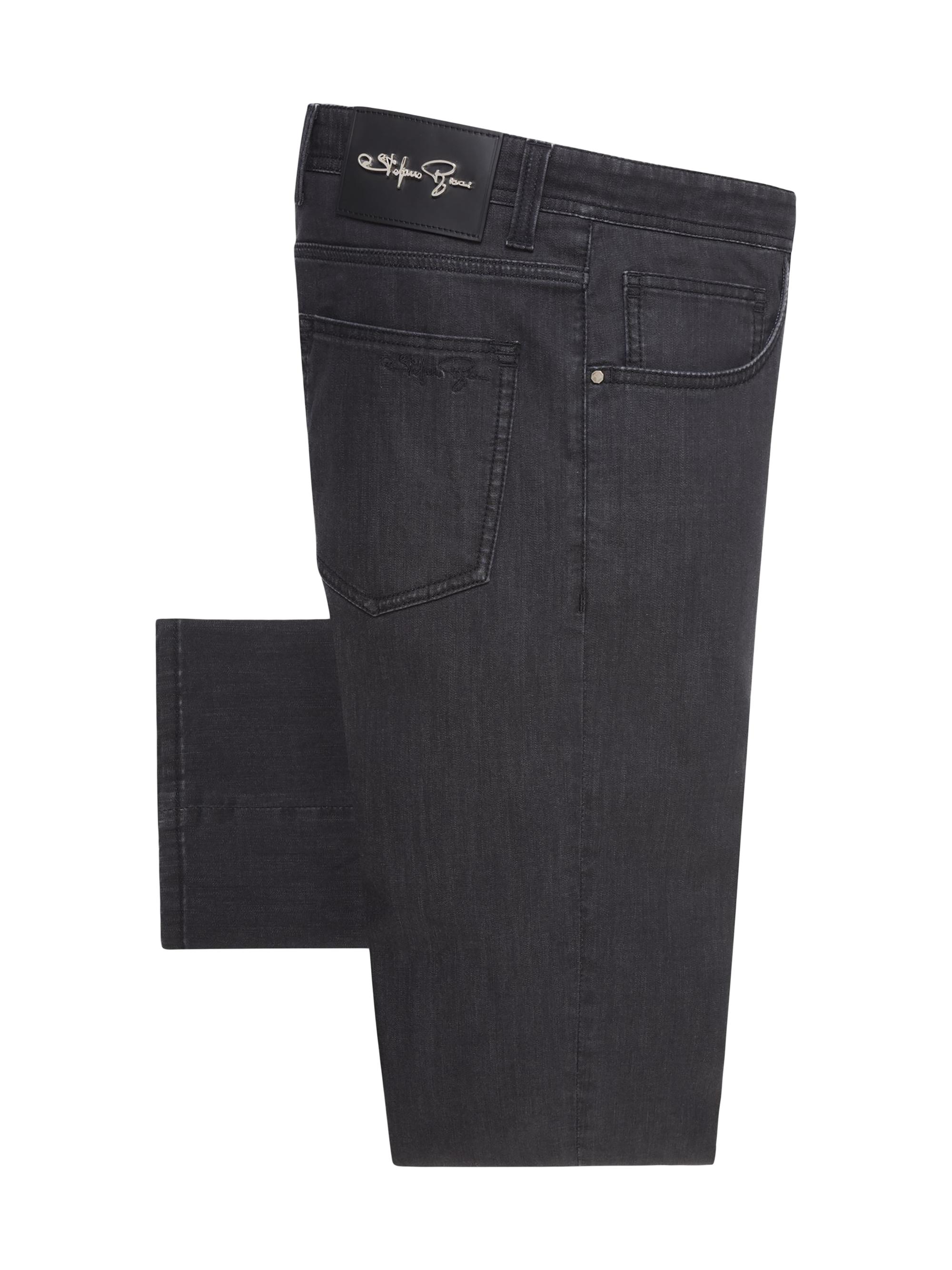 Stefano Ricci Men's Slim Fit Jeans - Black