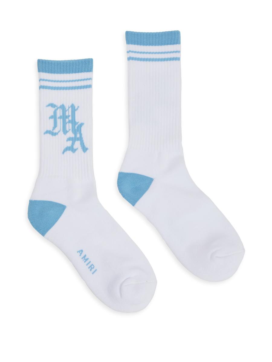 【関税込み】AMIRI ホワイト＆ブラック Varsity ソックス Amiri MA Varsity Socks | Saks Fifth Avenue