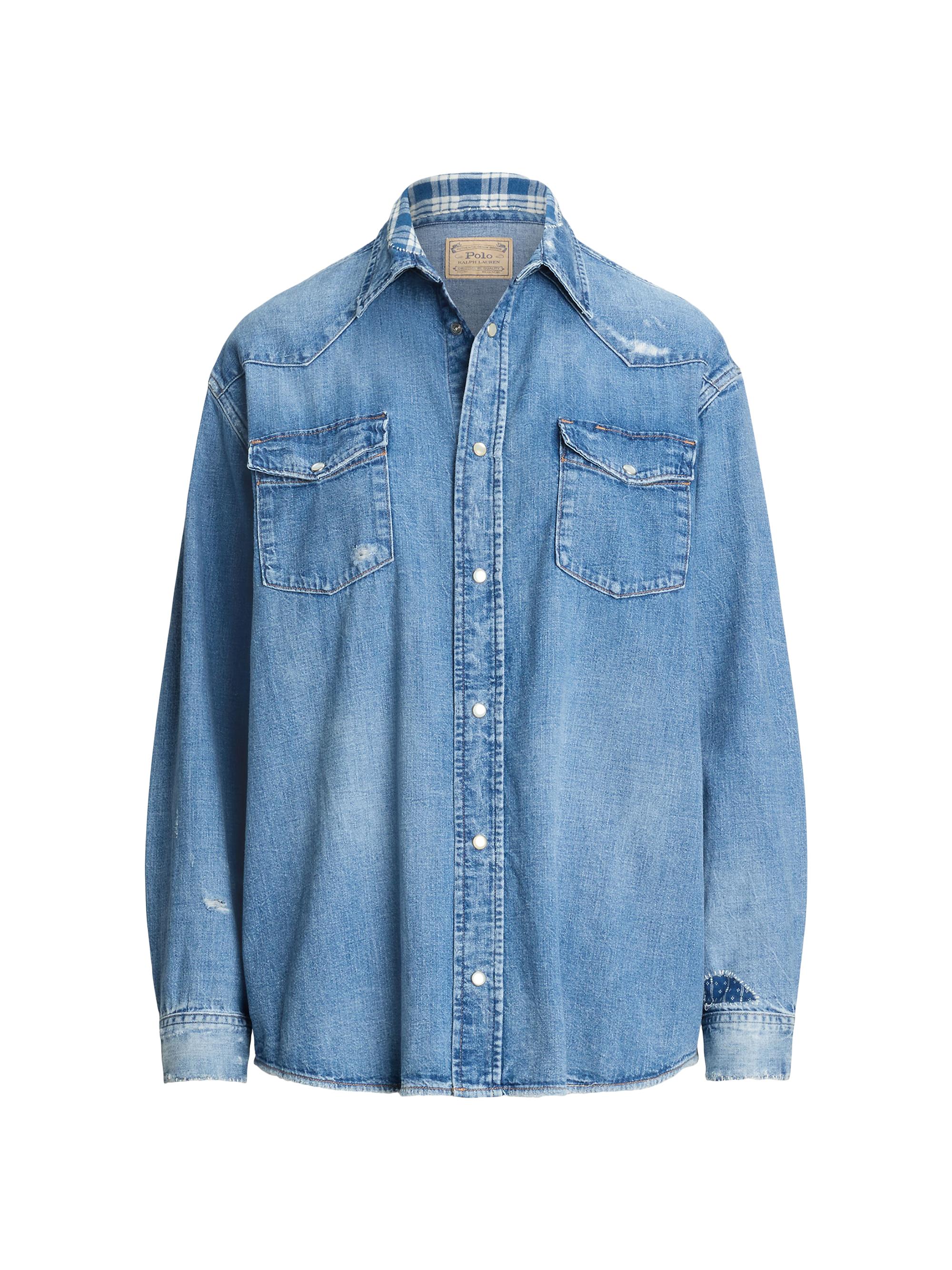 Polo Ralph Lauren Women's Denim Oversized Western Shirt - Onslow Wash