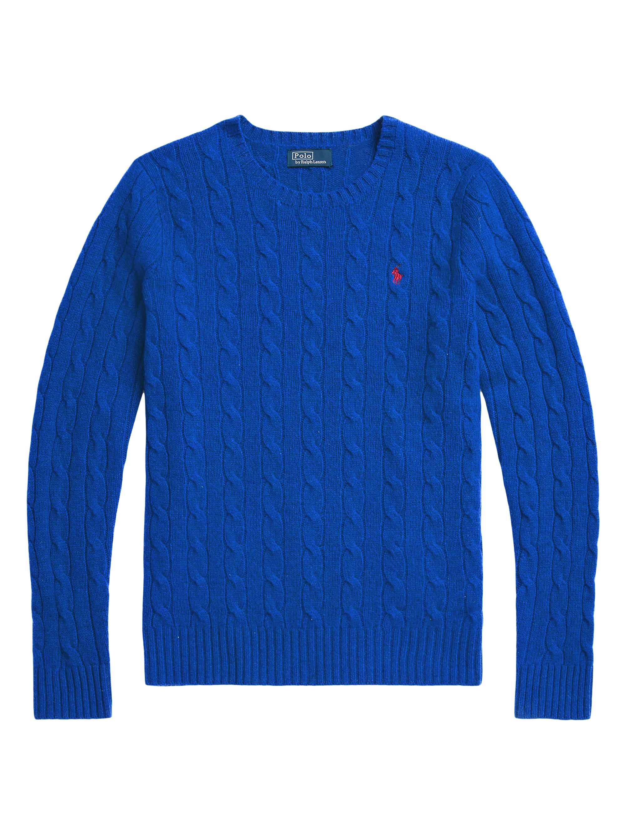 Polo Ralph Lauren Women's Julianna Cotton & Cashmere Cable-Knit Sweater - Heritage Royal