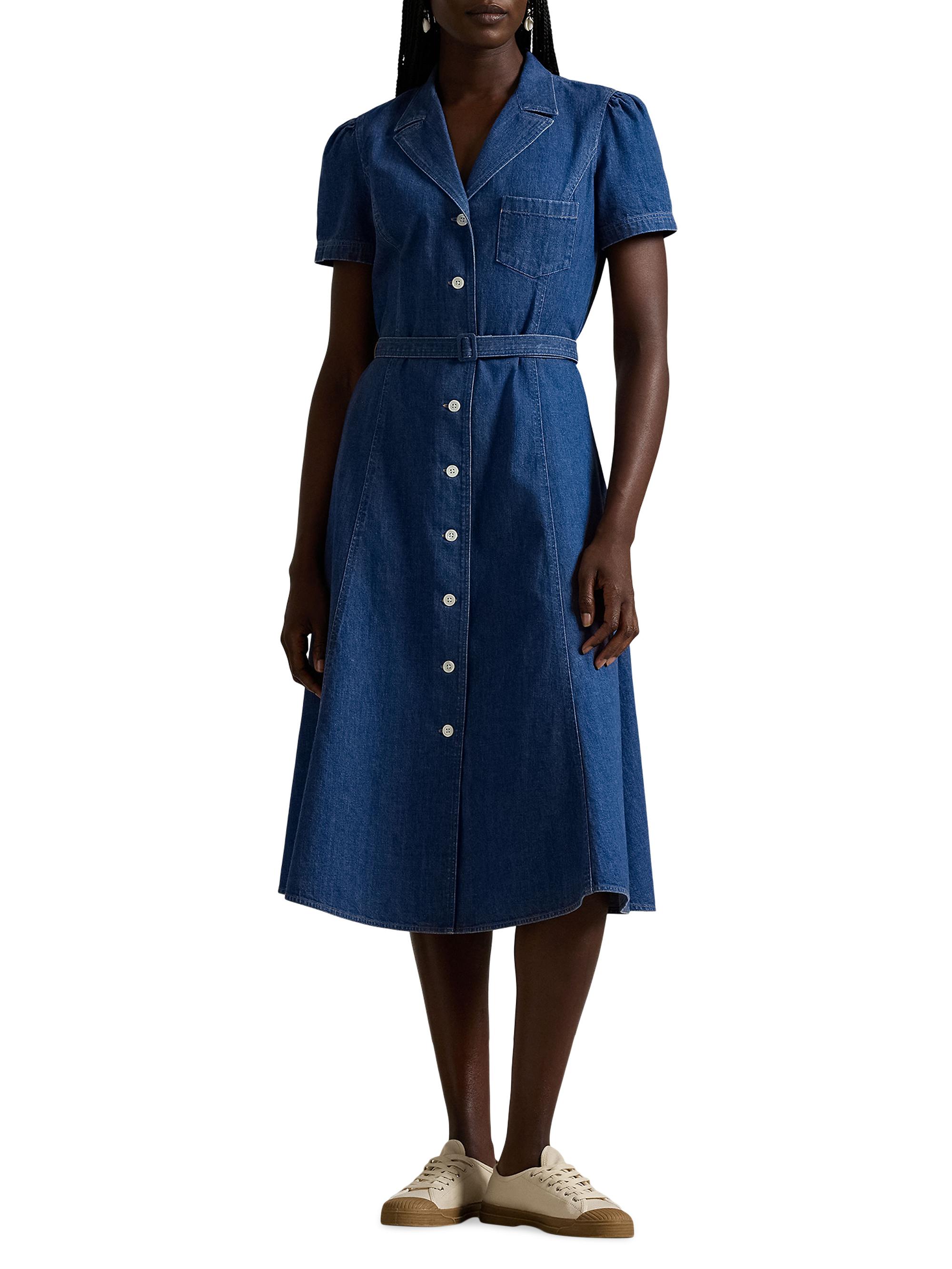 Polo Ralph Lauren Women's Belted Denim Shirtdress - Indigo