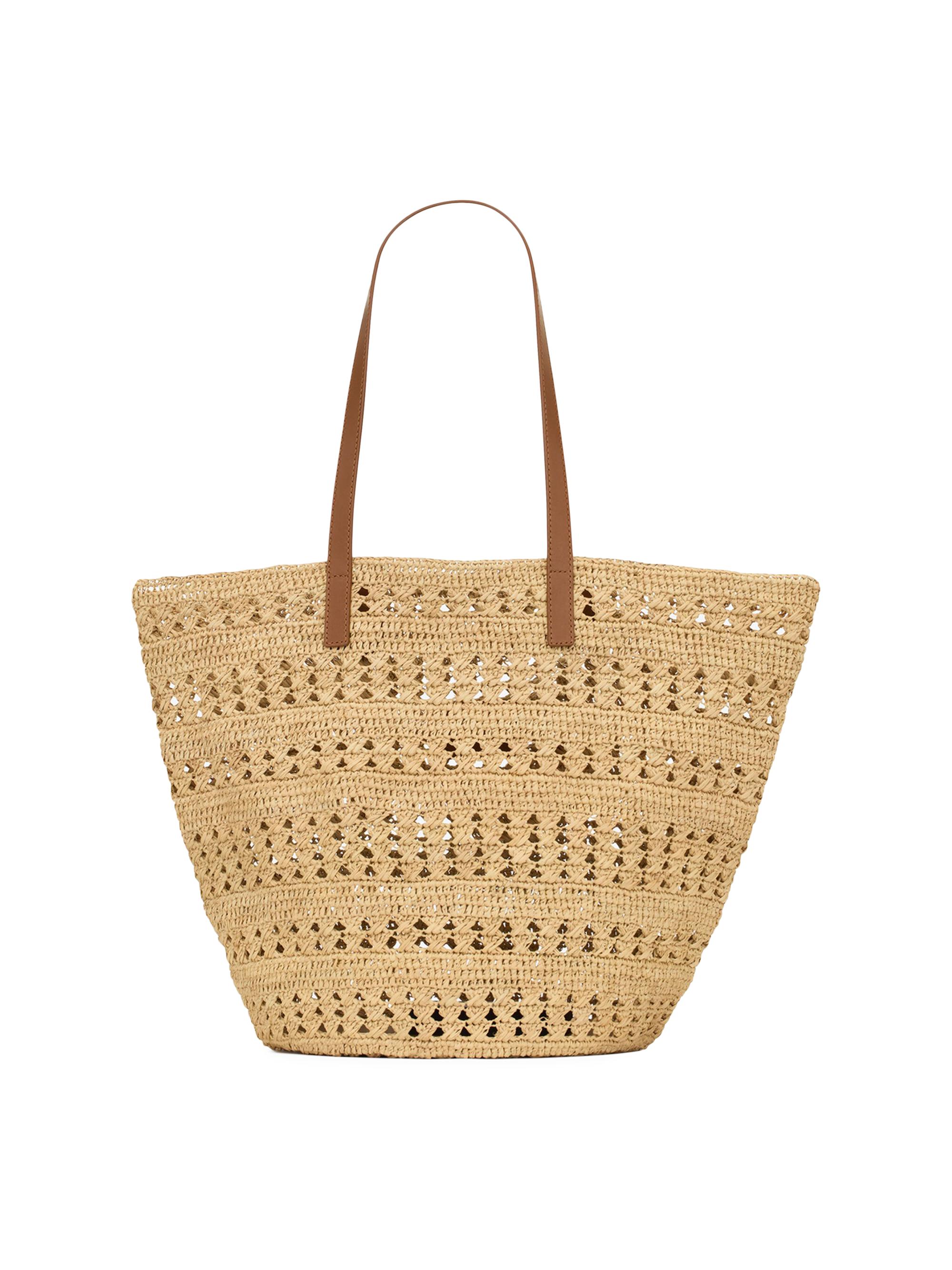 Saint Laurent Panier Medium Bag in Raffia Tote Bag | Saks Fifth Avenue