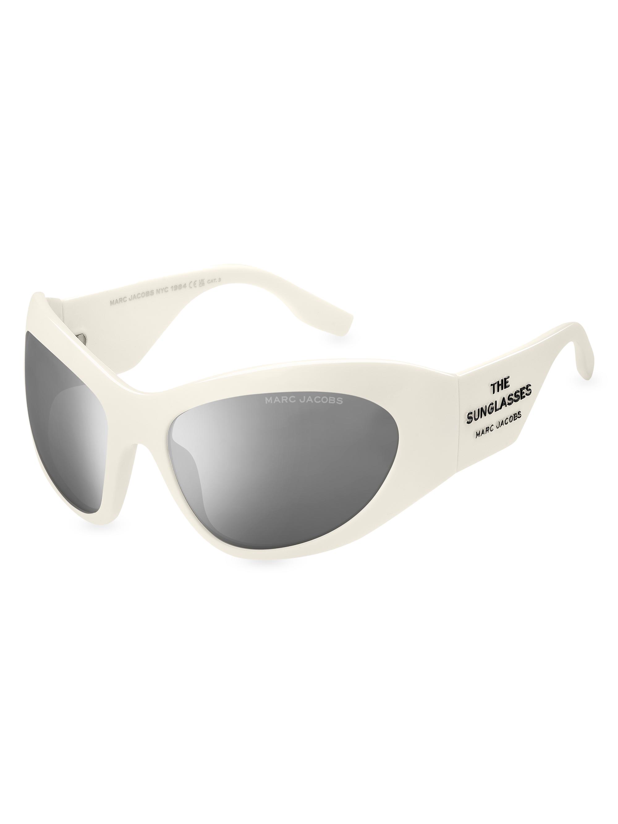 Marc Jacobs Women's The Wrap Sunglasses - White Silver