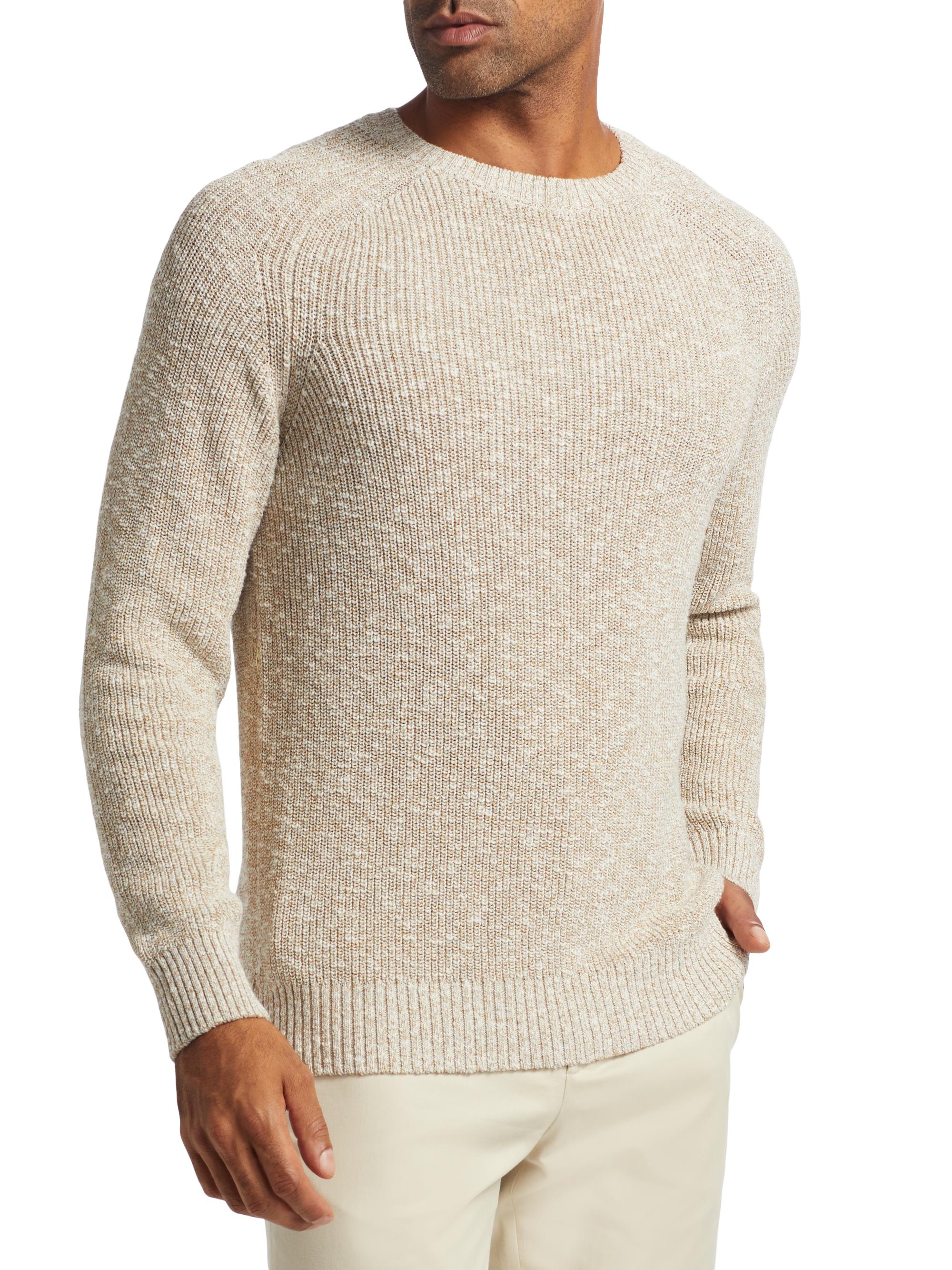 Saks Fifth Avenue COLLECTION Cotton-Blend Rib-Knit Sweater | Saks