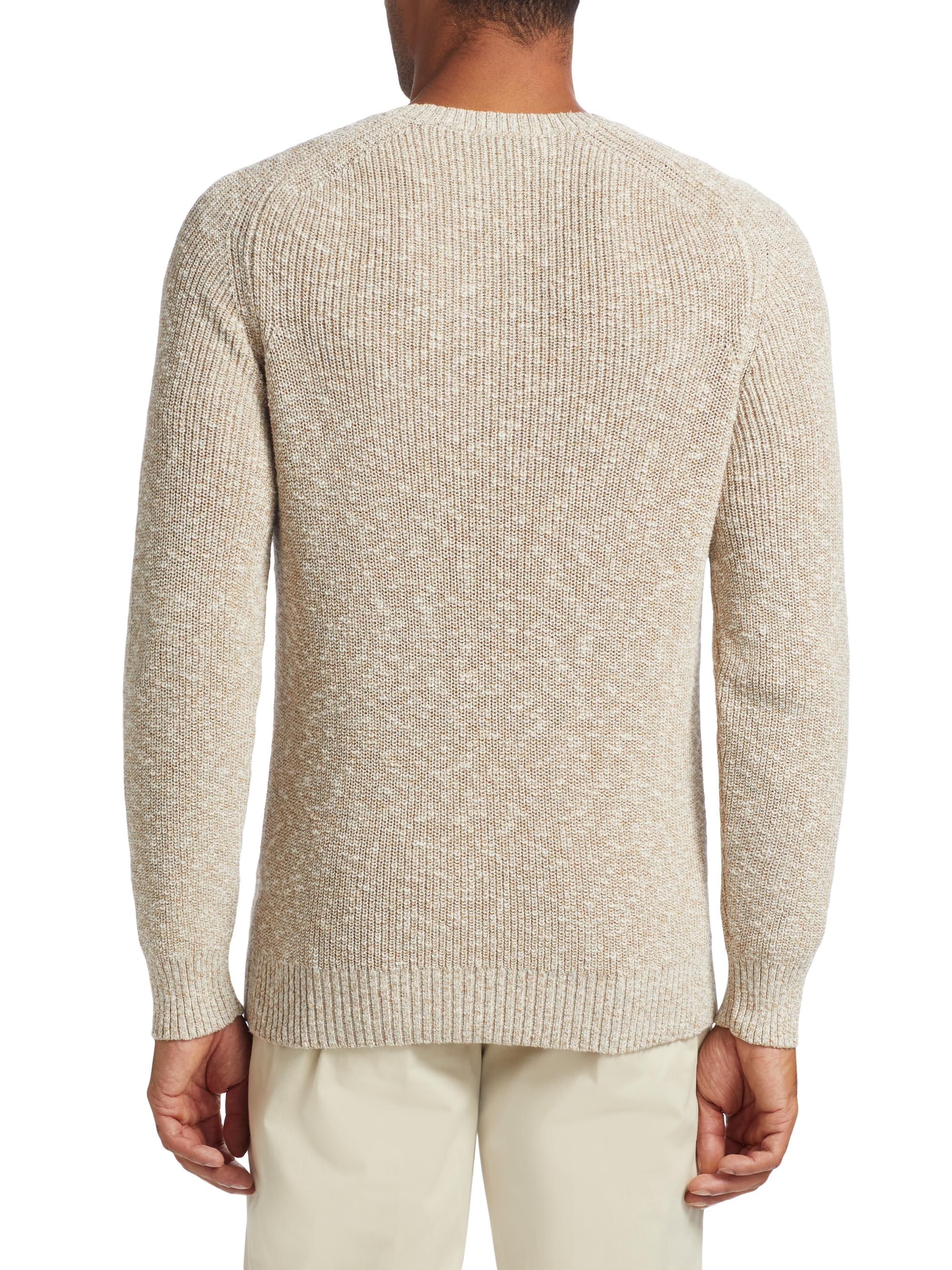 Saks Fifth Avenue COLLECTION Cotton-Blend Rib-Knit Sweater | Saks