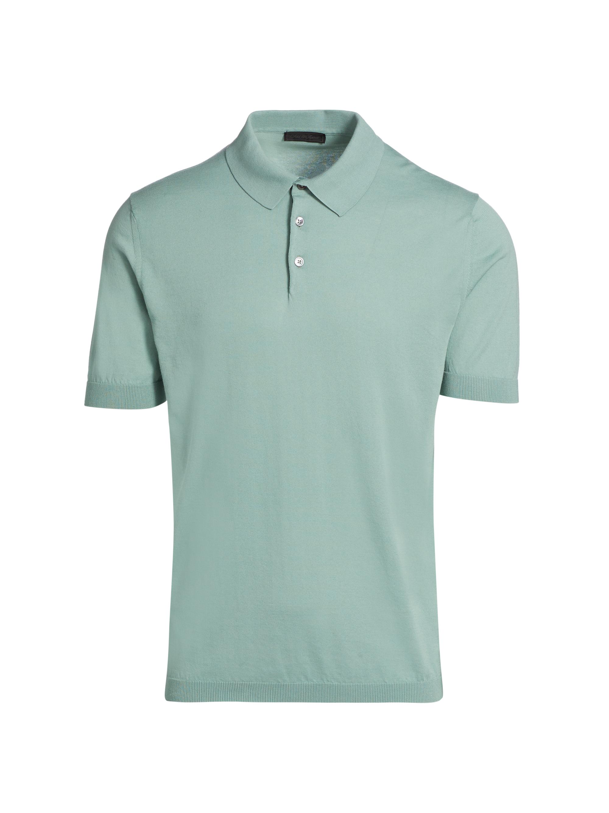 Saks Fifth Avenue Men's COLLECTION Cotton Polo Shirt - Green