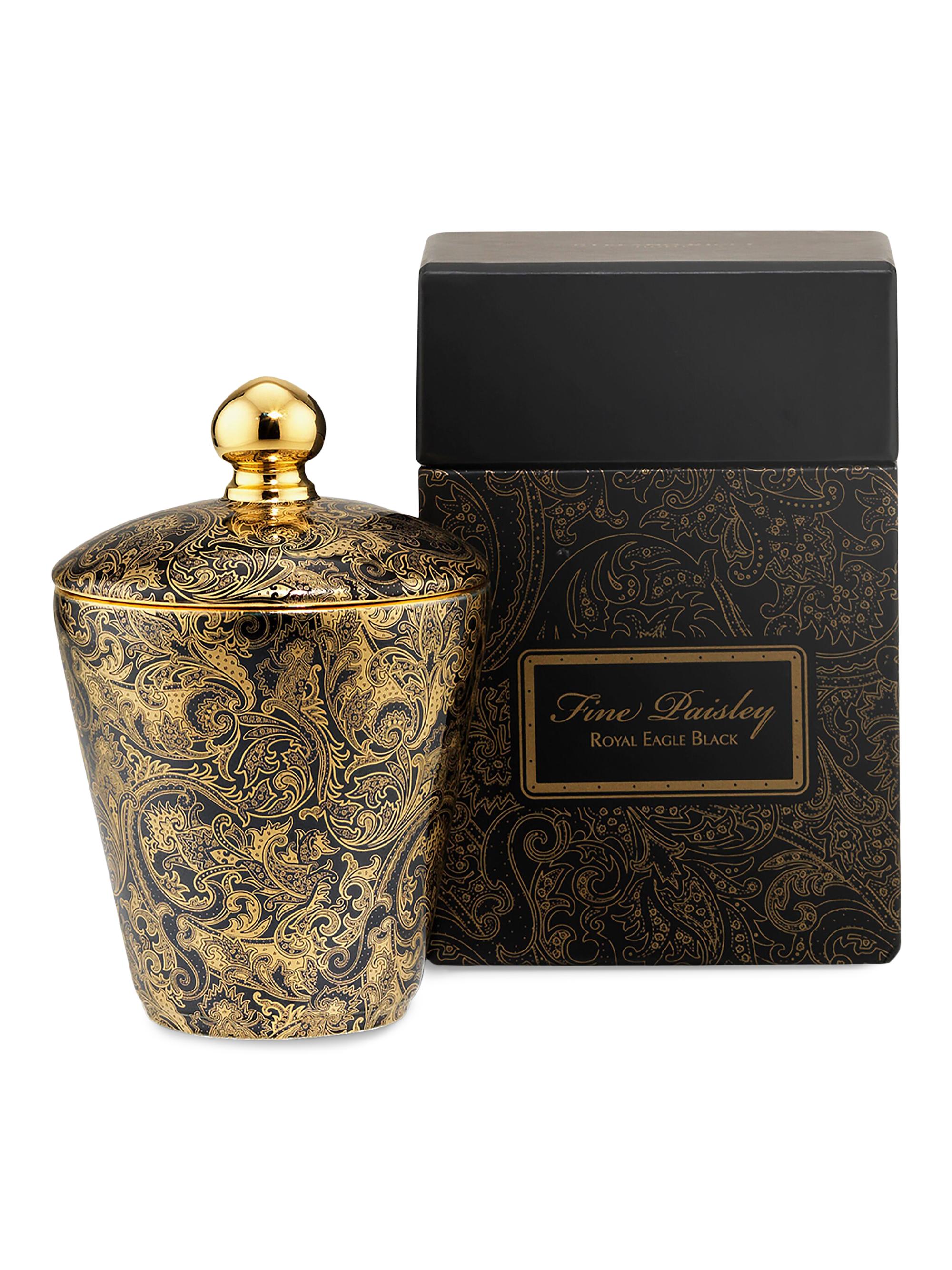 Stefano Ricci Scented Candle Fine Paisley - Black