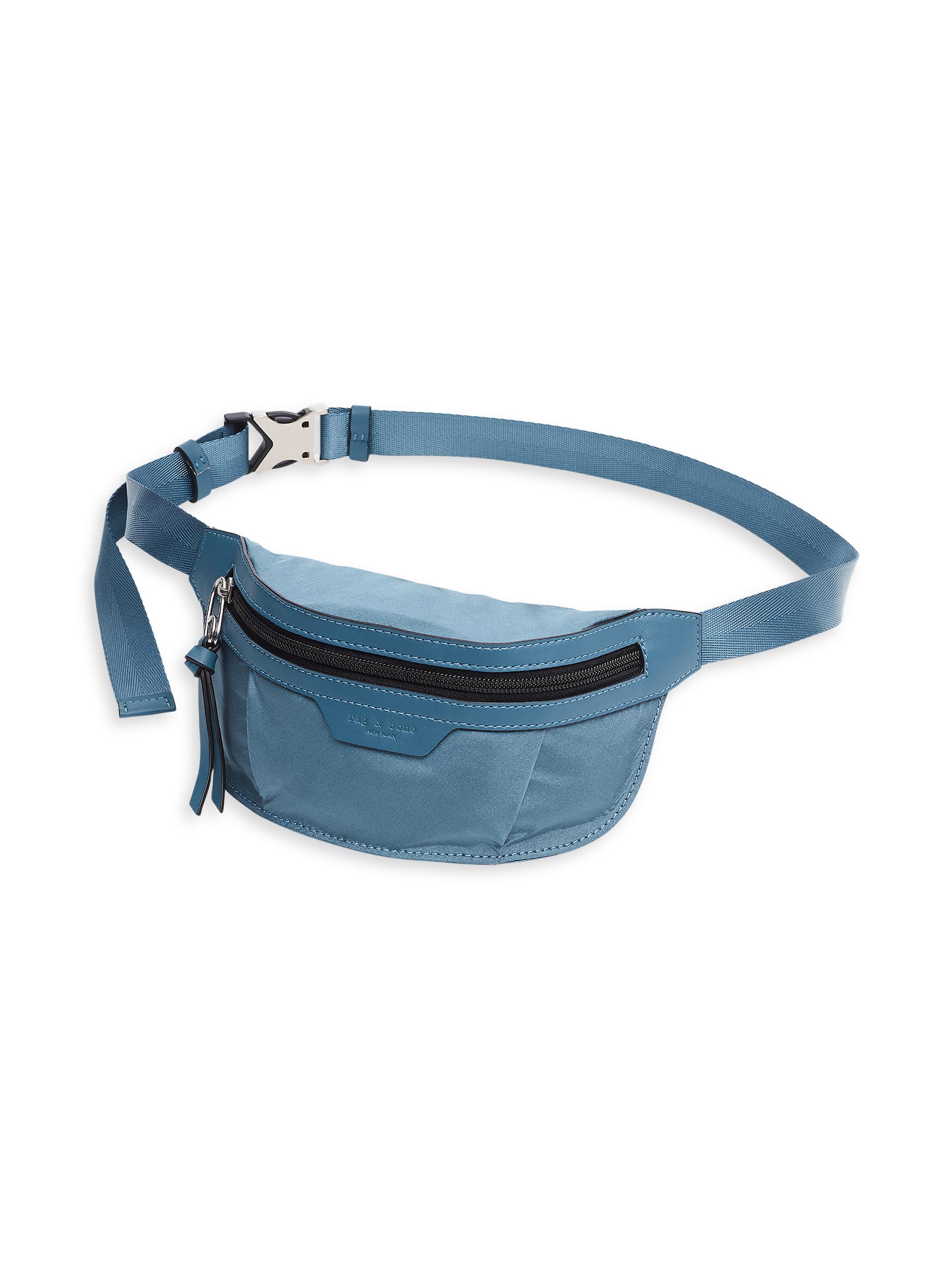 rag & bone Women's Mini Commuter Nylon Belt Bag - Denim Blue