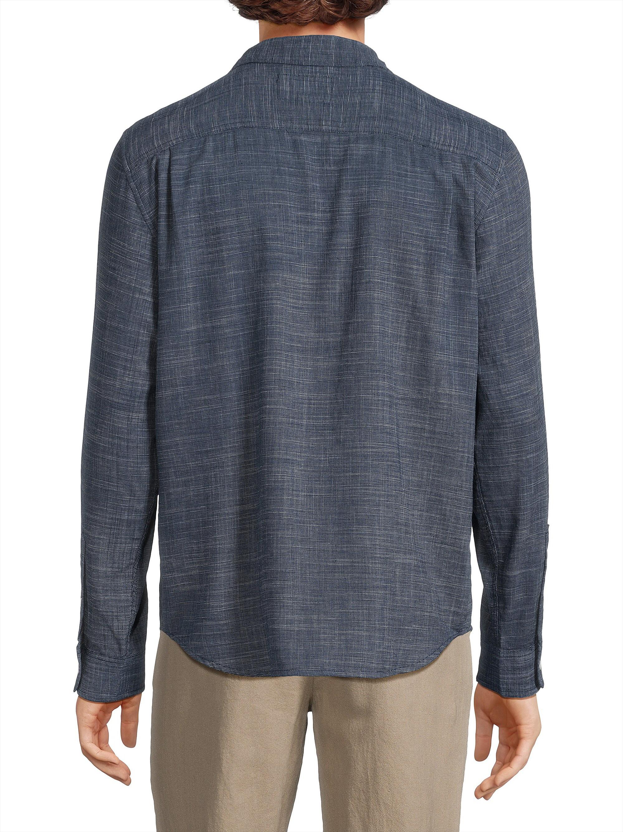 Rails Men's Wyatt Button-Up Shirt - Navy Etch | Thumbnail 5