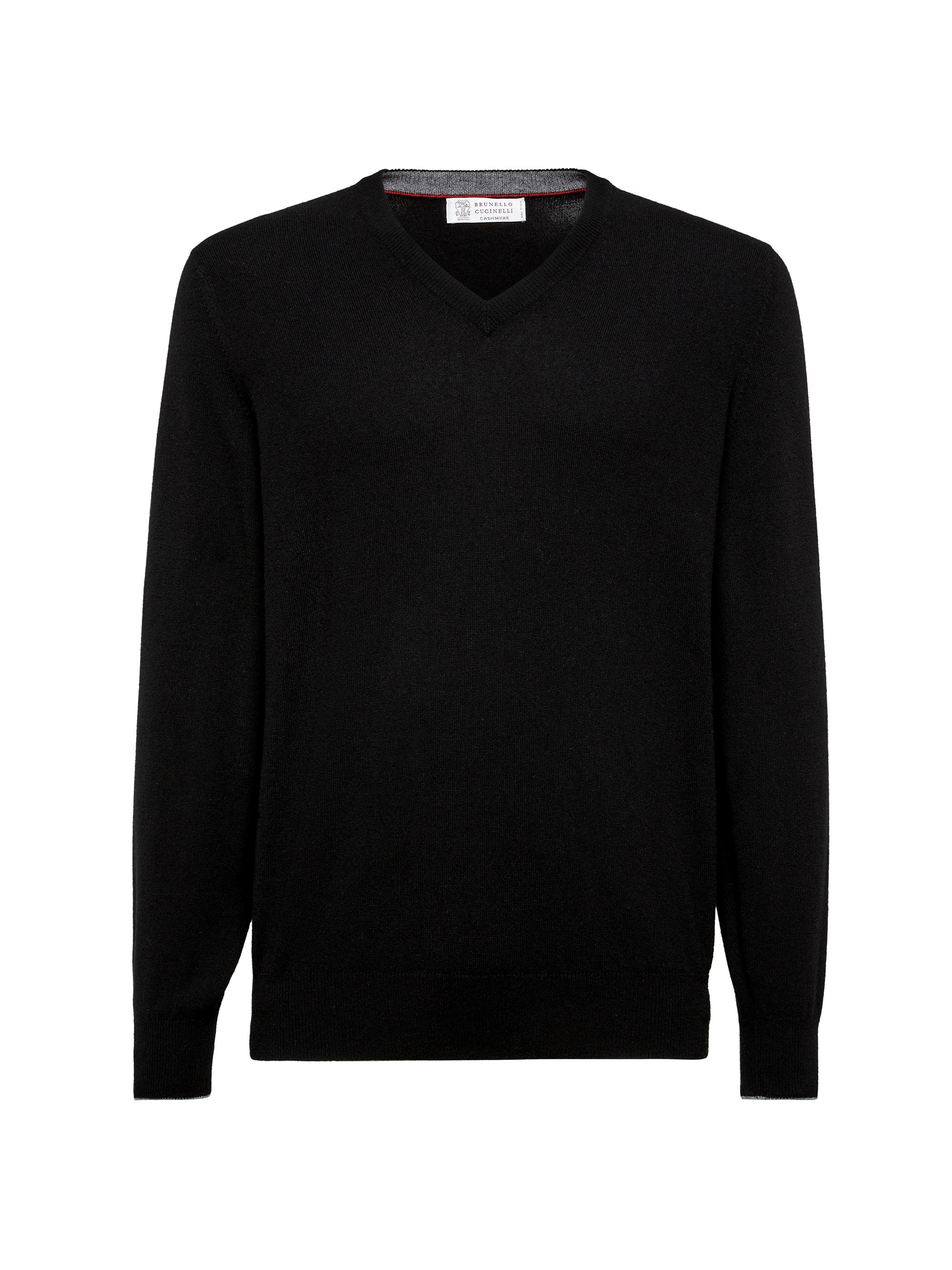 Brunello Cucinelli Men's Cashmere Sweater - Black