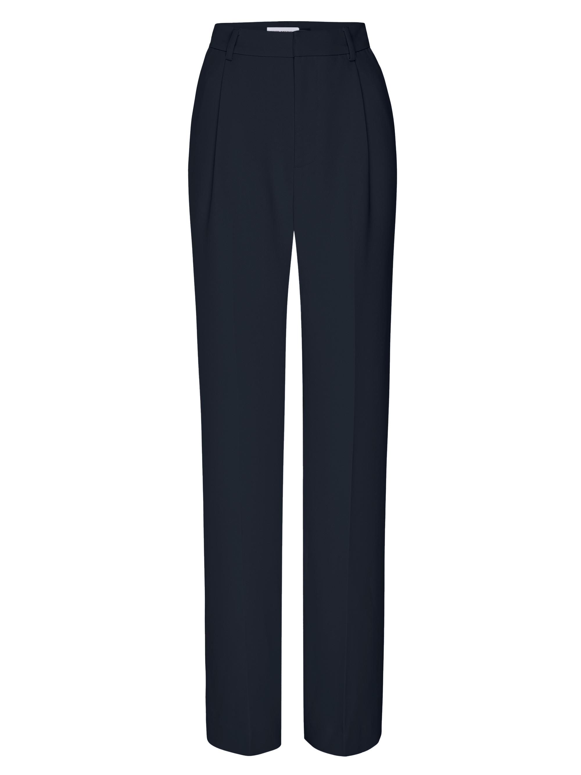 Good American Women's Luxe Suiting Column Trousers - New Navy