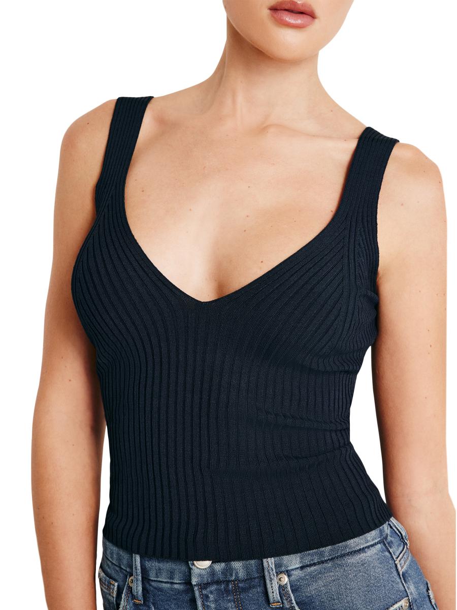 Good American Shine Rib-Knit Tank | Saks Fifth Avenue