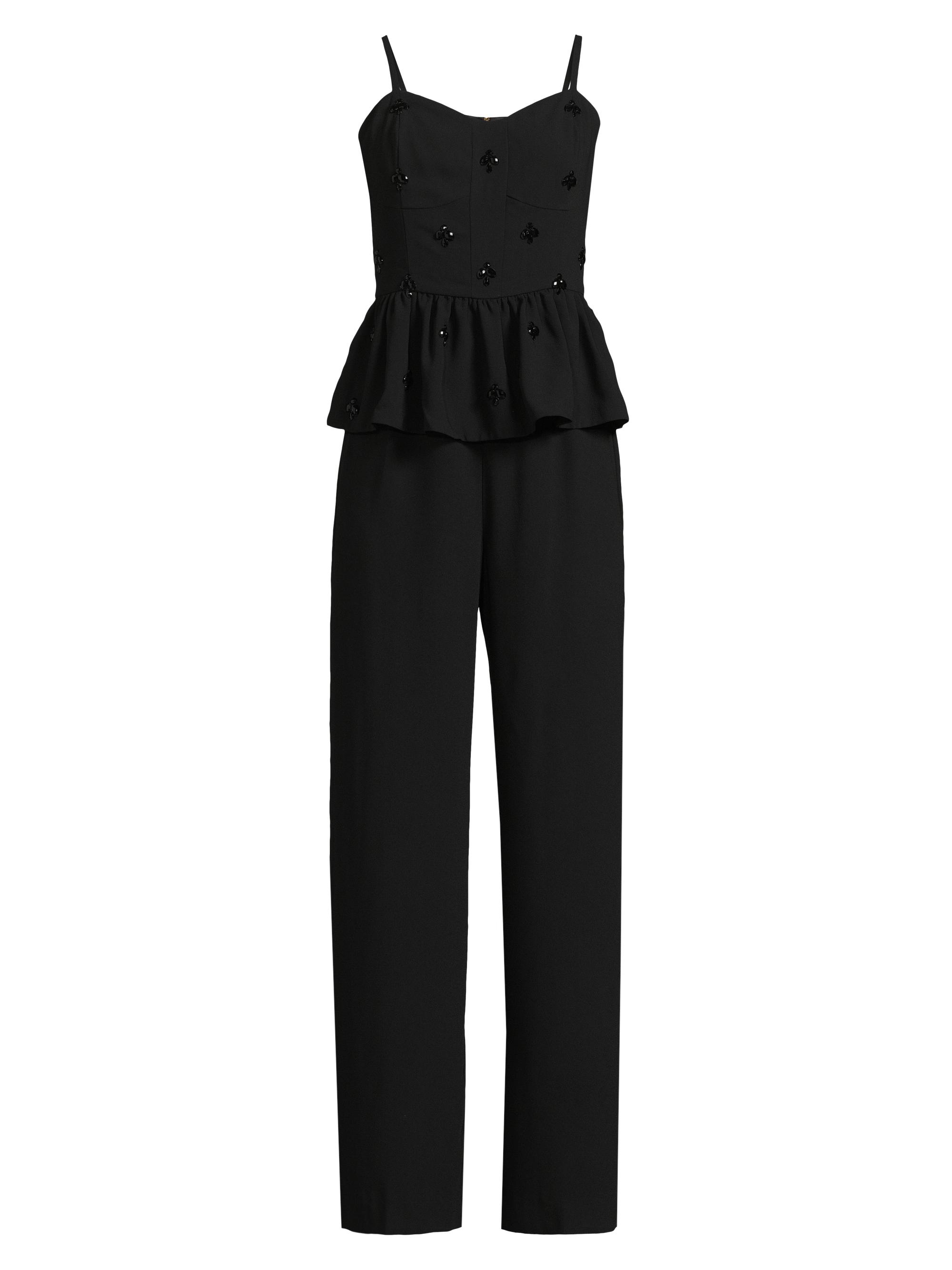 Zac Posen Applique-on-Lace Bustier Jumpsuit | Saks Fifth Avenue