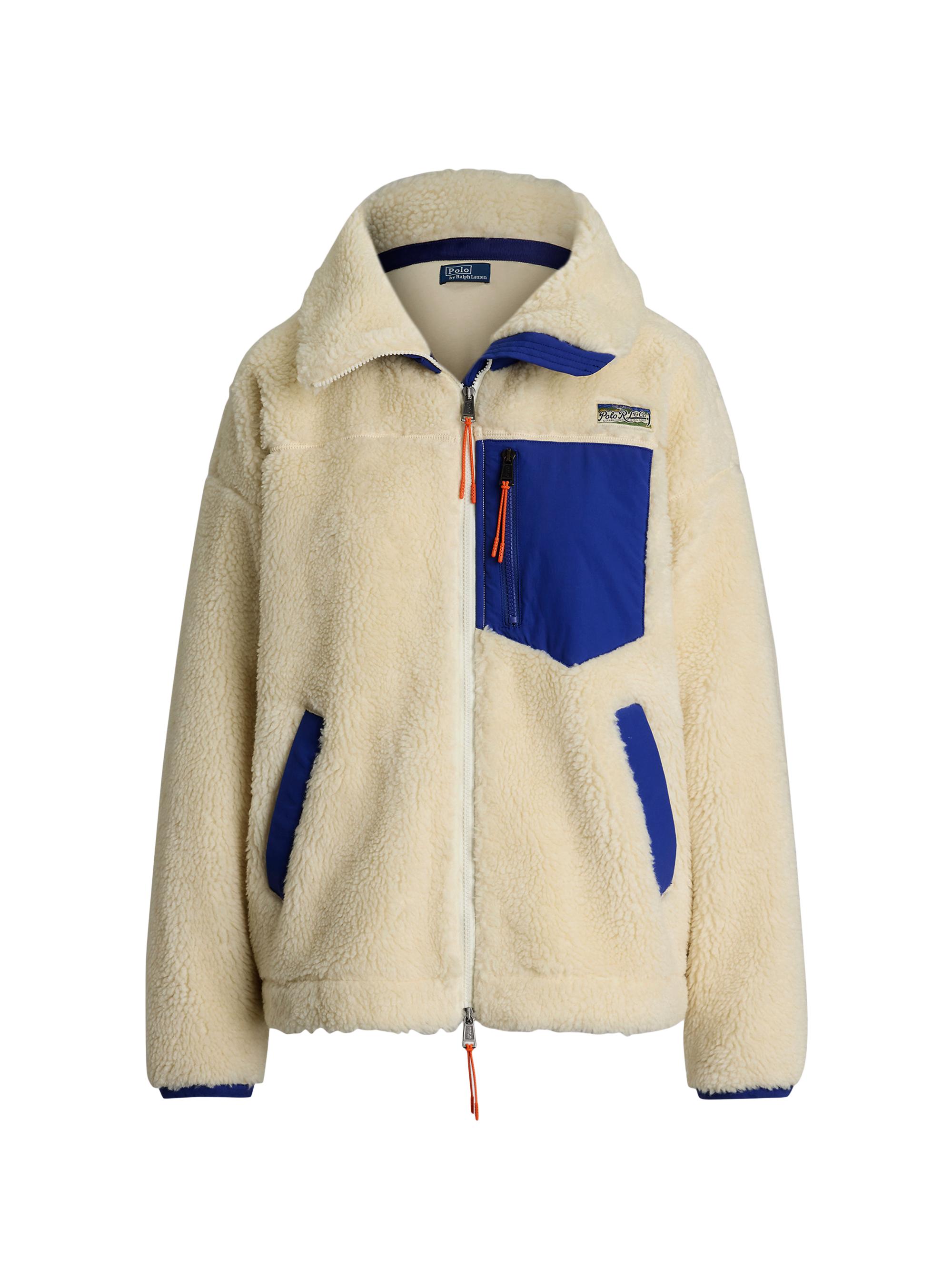 Polo Ralph Lauren Women's High-Pile Fleece Full-Zip Jacket - White Cream
