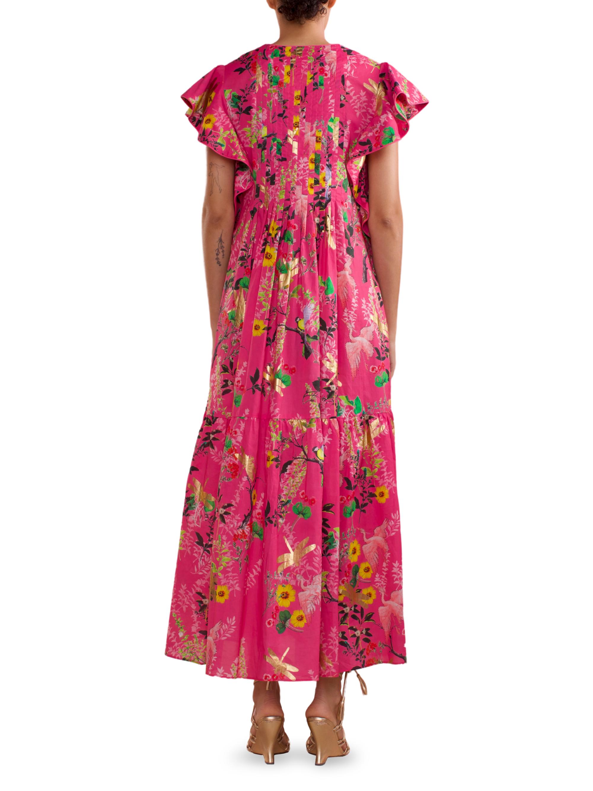 Cynthia Rowley Nairobi Floral Pintuck Maxi Dress | Saks Fifth Avenue