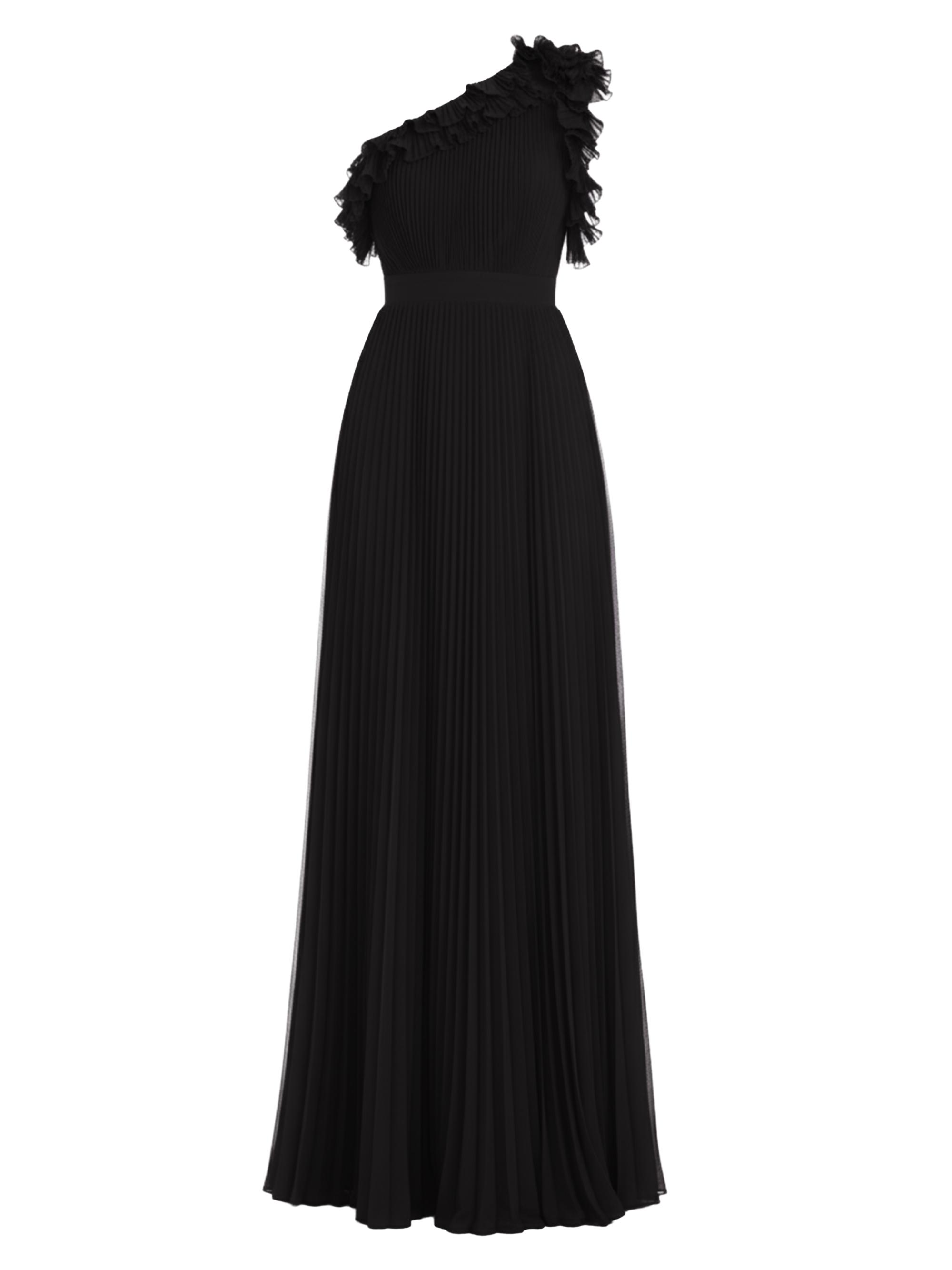 open lace back dress Kleo One Shoulder Maxi Dress - Yellow Floral main image 1