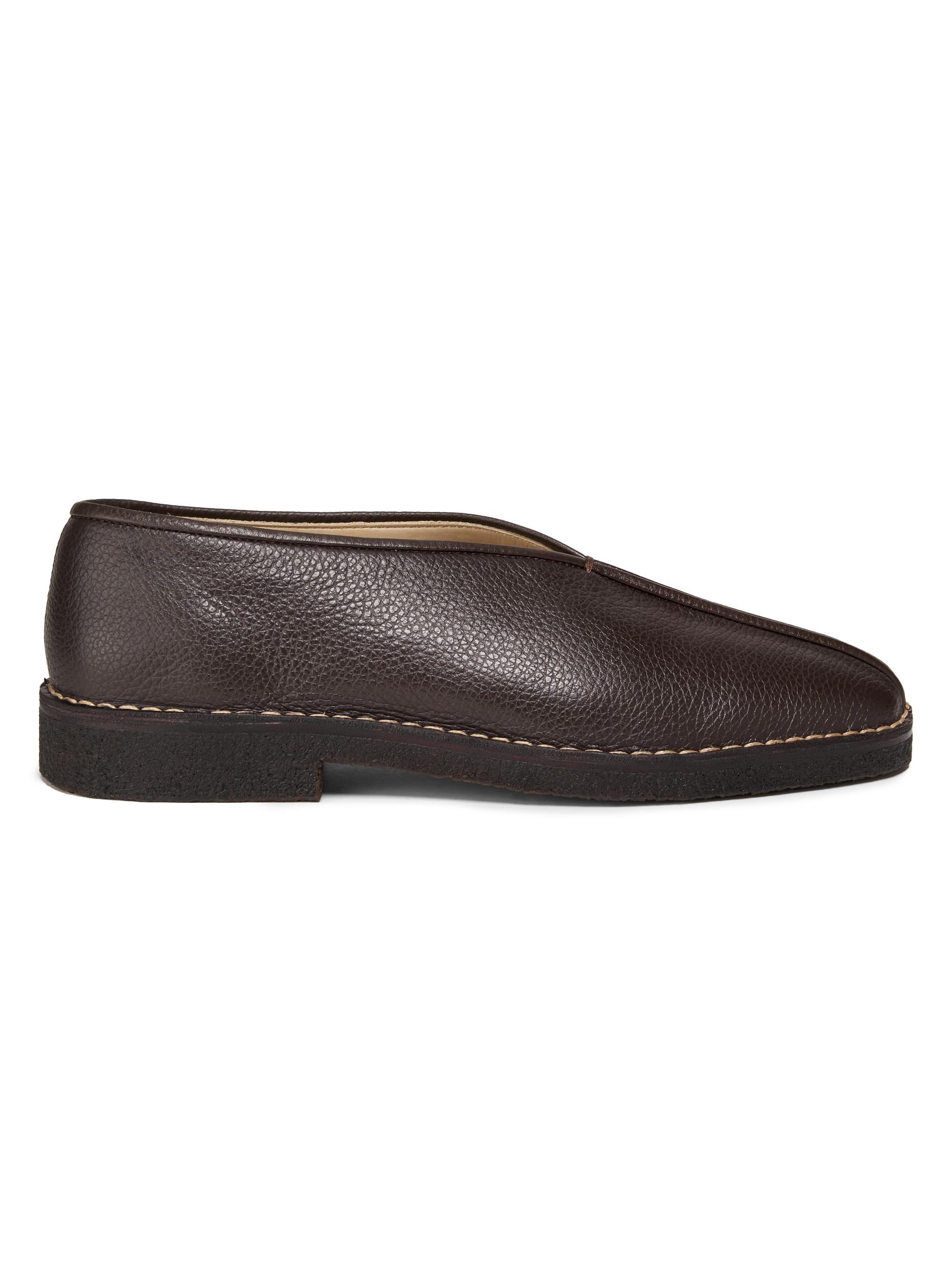 LEMAIRE piped crepe slippers blackルメール Lemaire Piped Crepe Slippers | Black | Canoe Club