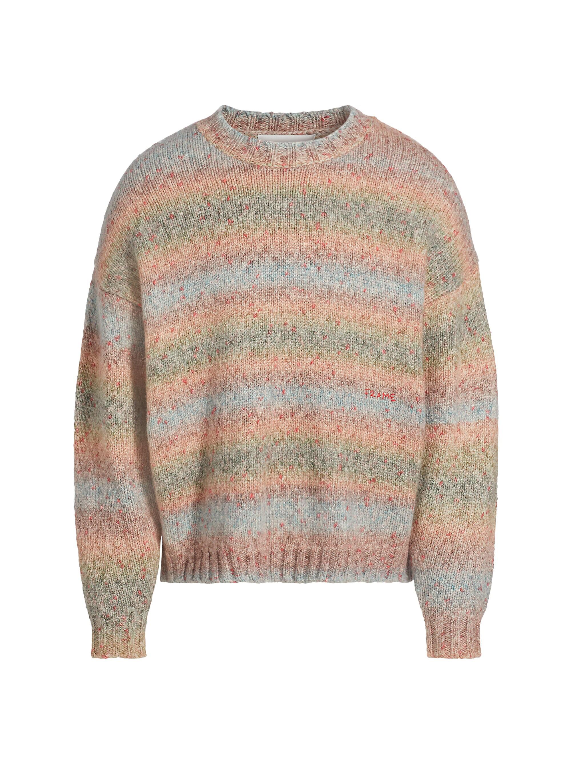 Frame Men's Brushed Tweed Sweater - Soft Lavender Multi