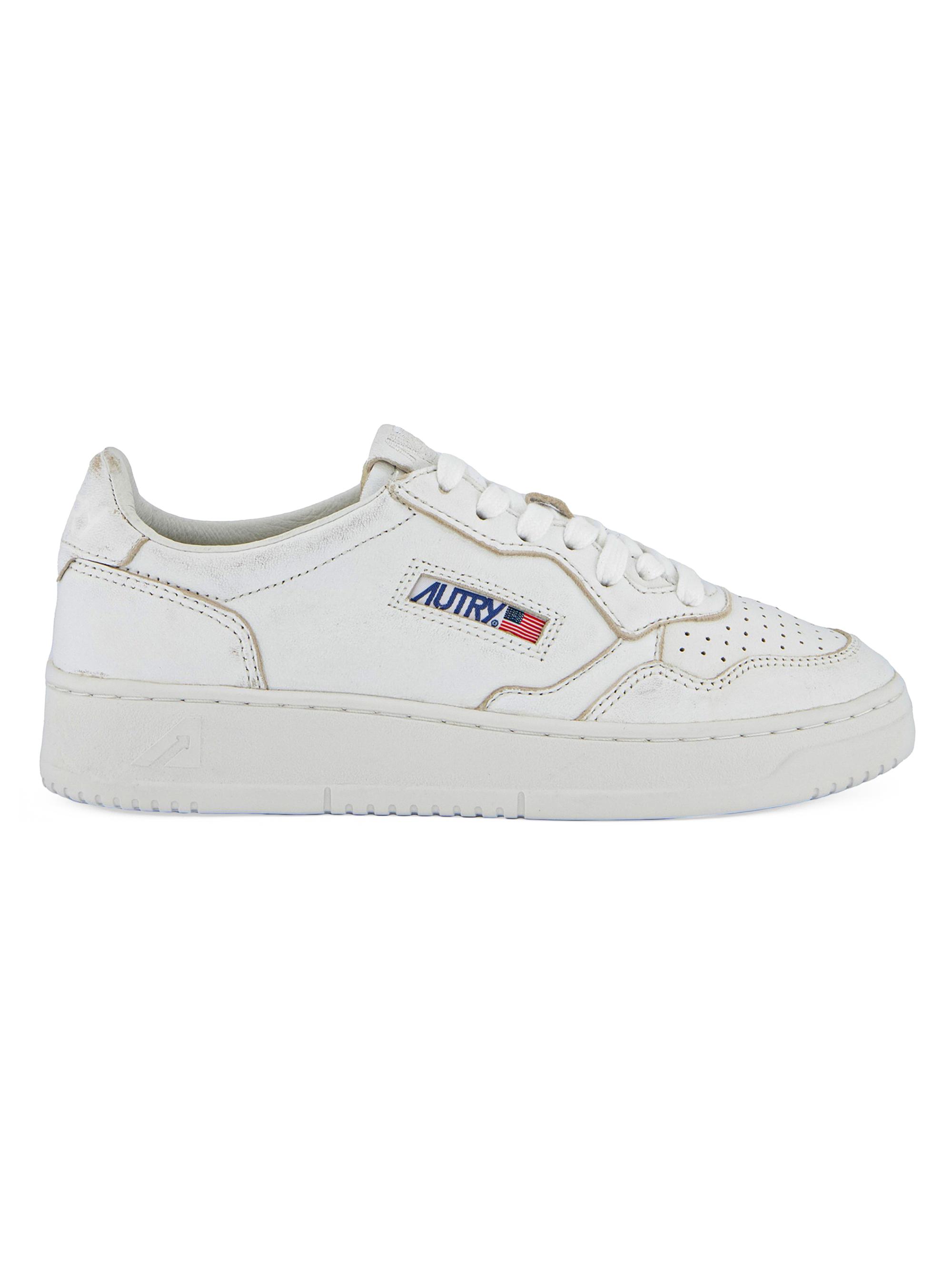 Autry Women's Medalist Leather Low-Top Sneakers - White