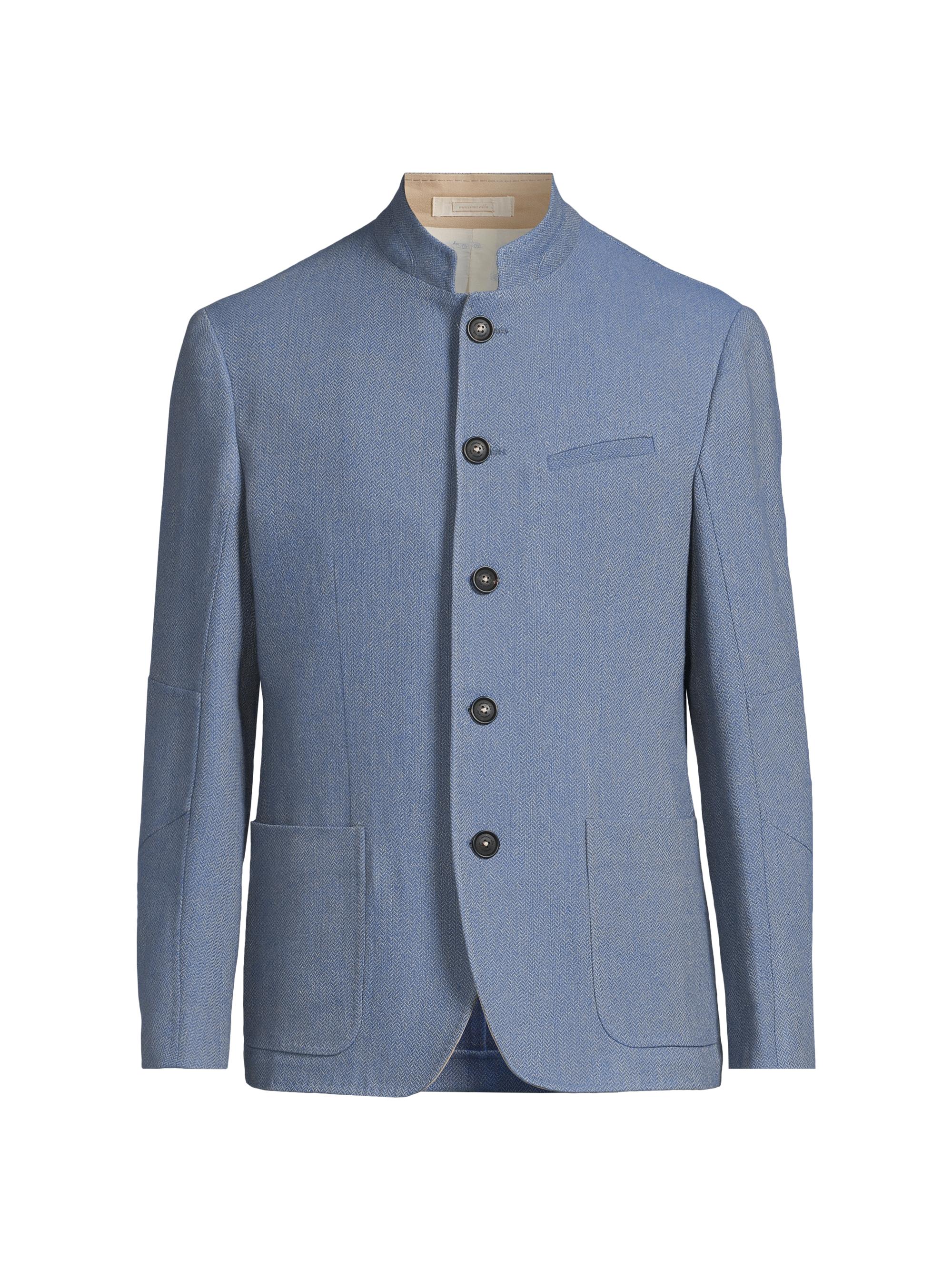 Massimo Alba Men's Herringbone Single-Breasted Jacket - Caspio