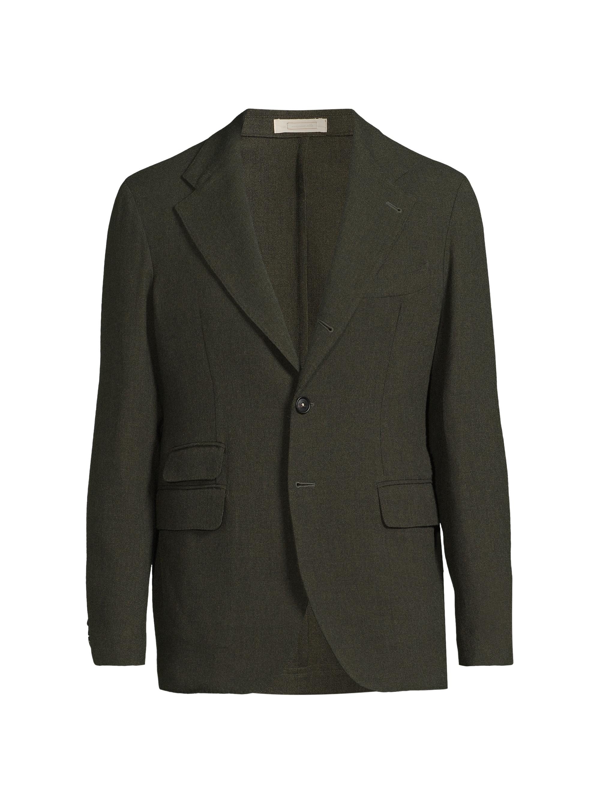 Massimo Alba Men's Catch 2 Wool Single-Breasted Jacket - Hunter