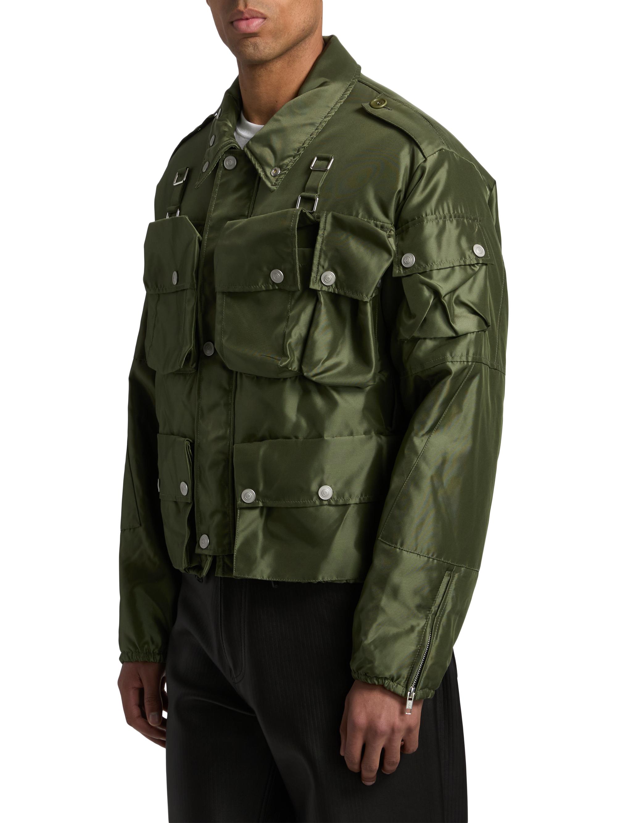 ジャケット・アウター Stone  Reps Nylon Military Jacket Stone Island Green Reps Nylon R Military Jacket - Large