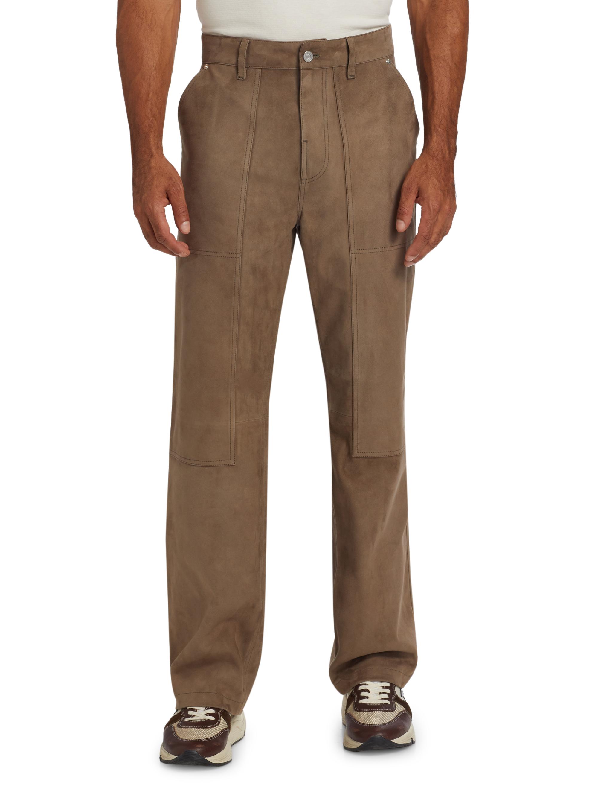 Frame Suede Workwear Pants | Saks Fifth Avenue