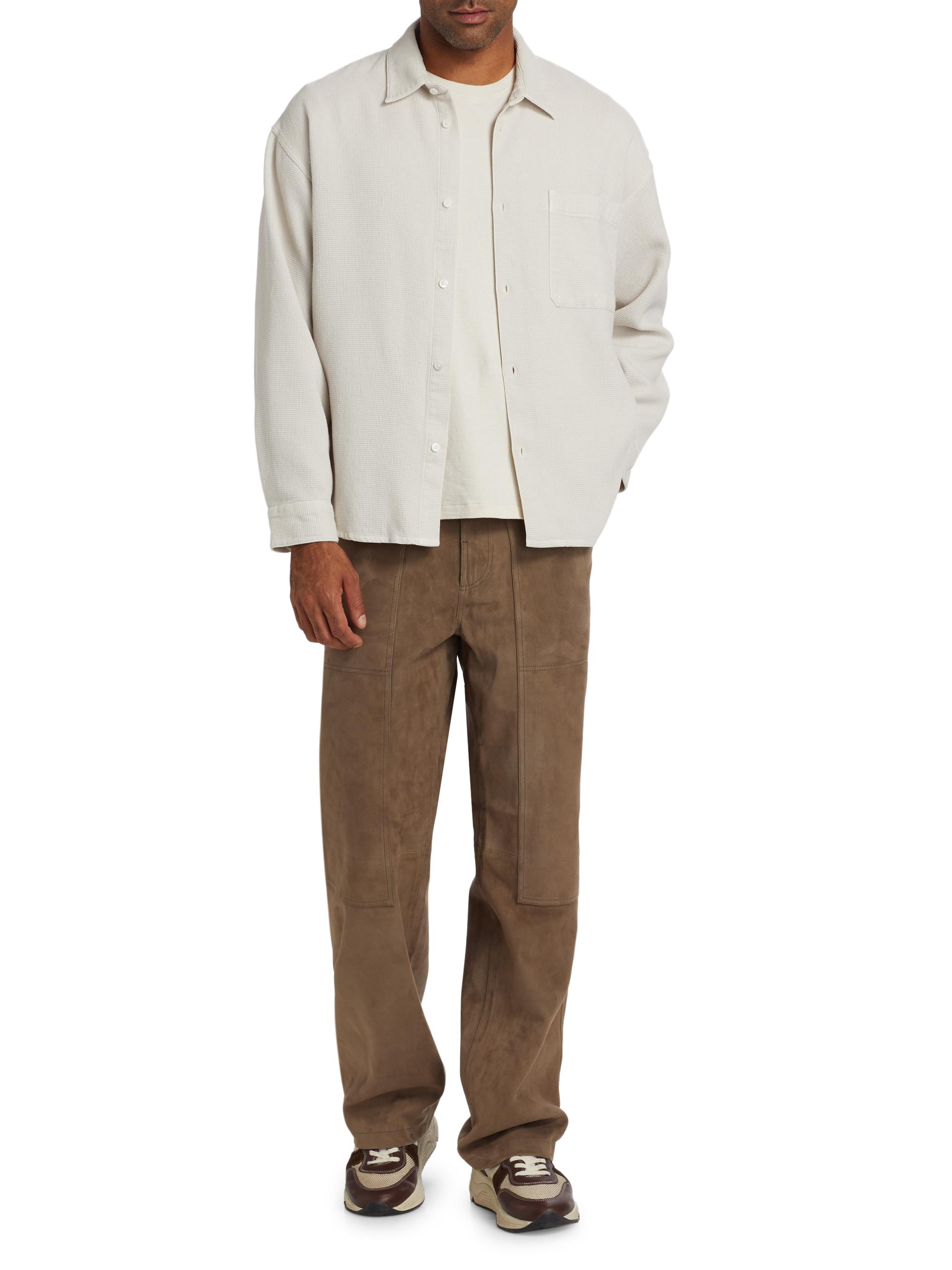 Frame Suede Workwear Pants | Saks Fifth Avenue