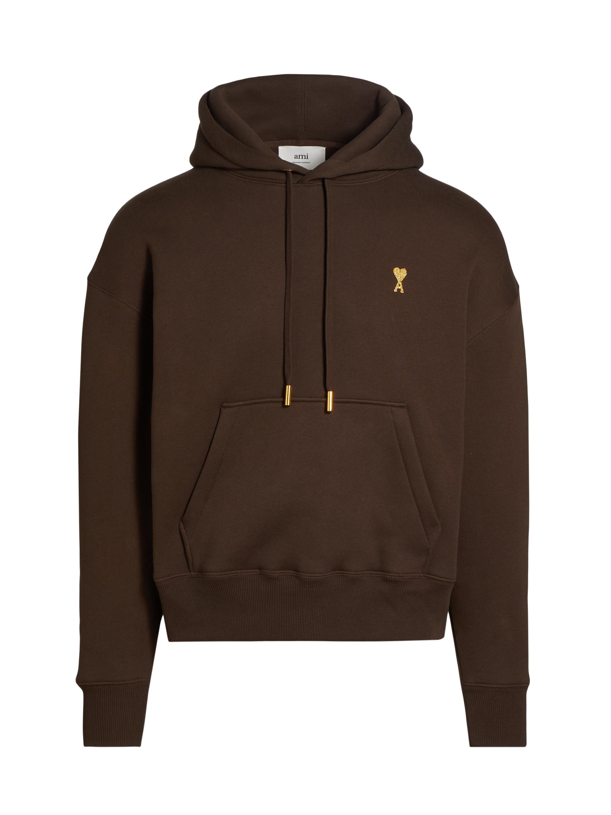 ami⋆* Ami Paris Ami de Coeur Half-Zip Boxy Fit Sweatshirt Off