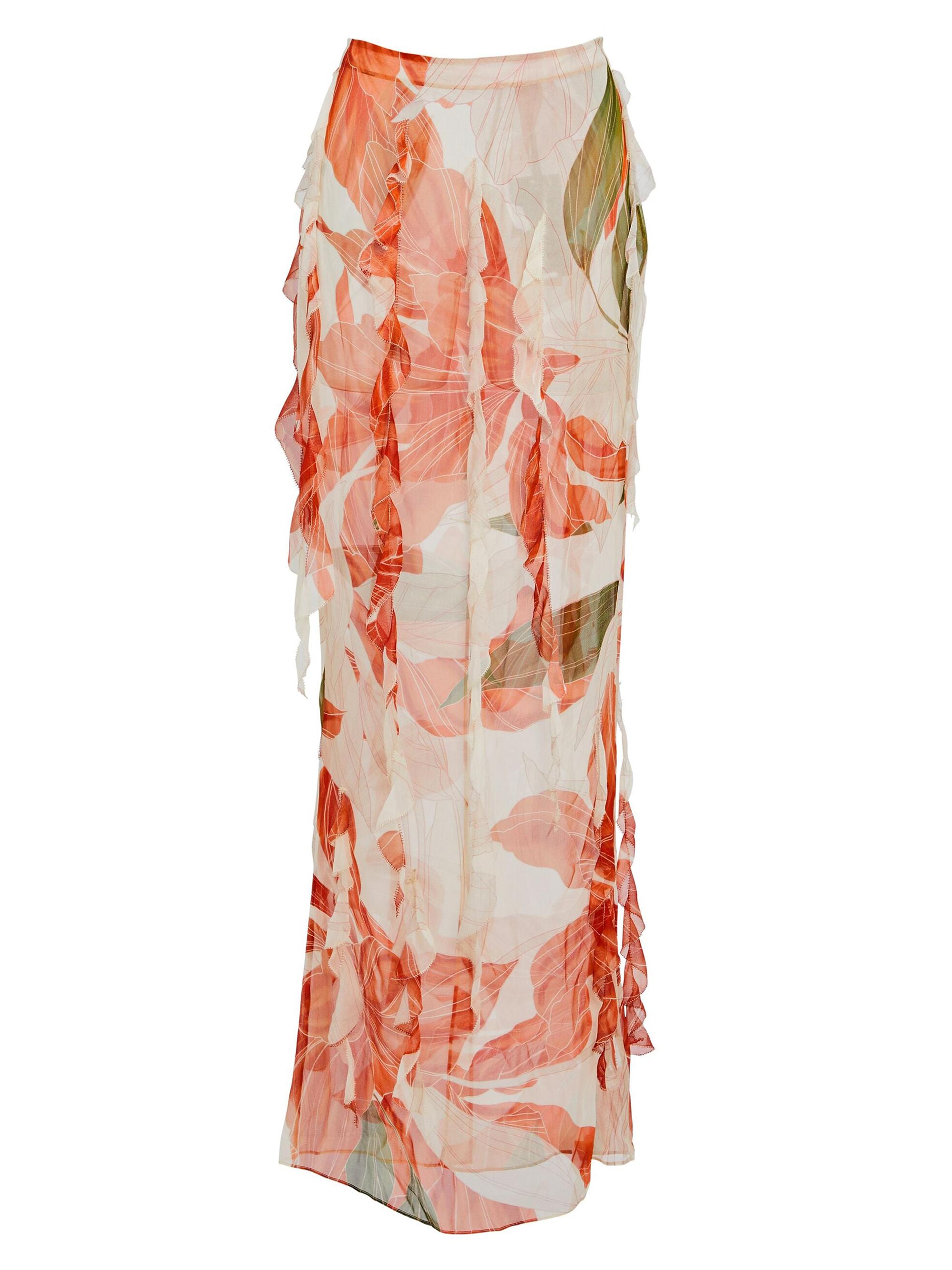 Retrofête Women's Sybil Skirt - Neutral Botanical