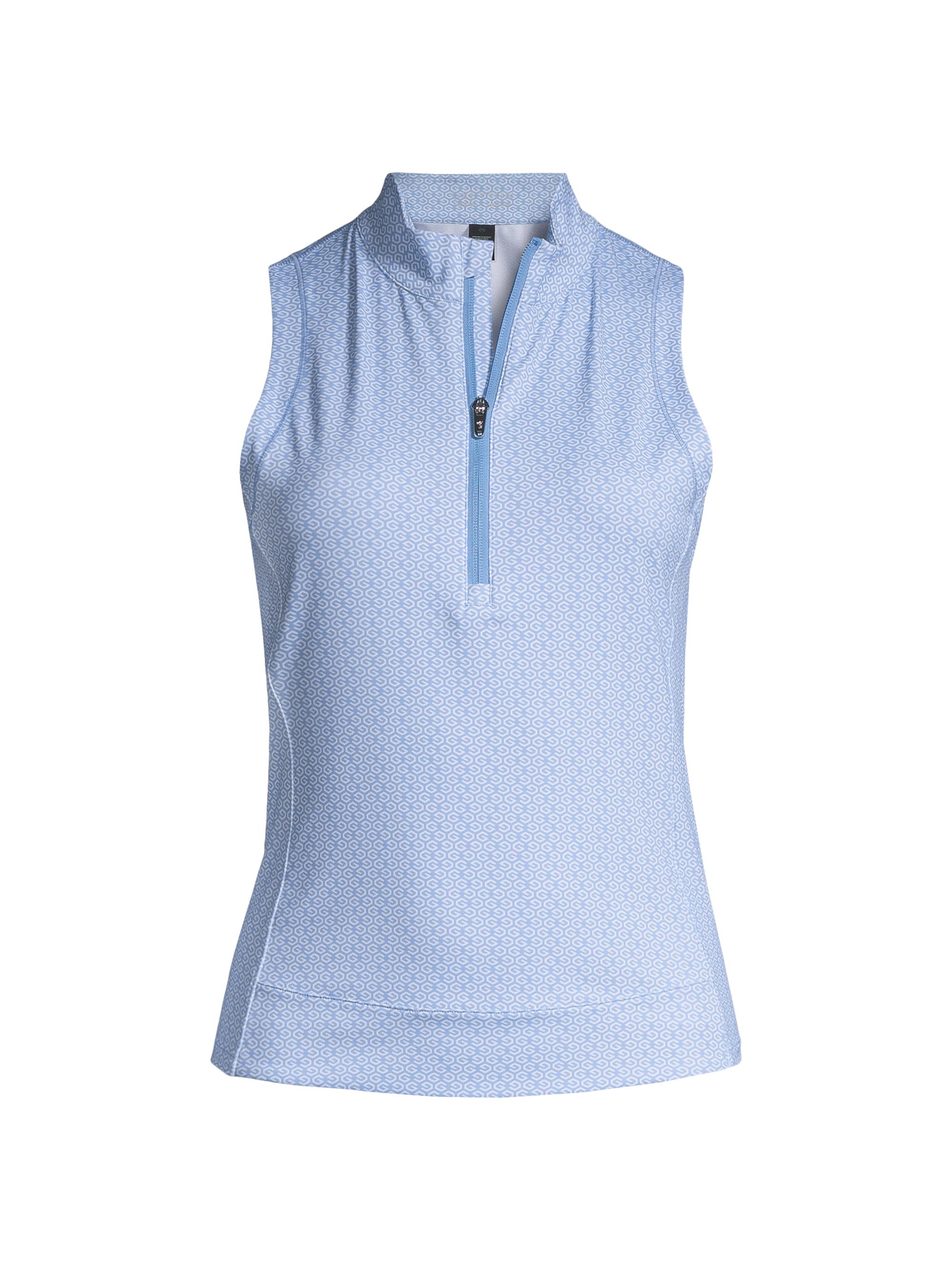 Greyson Women's River Wild Zip Performance Top - Wolf Blue