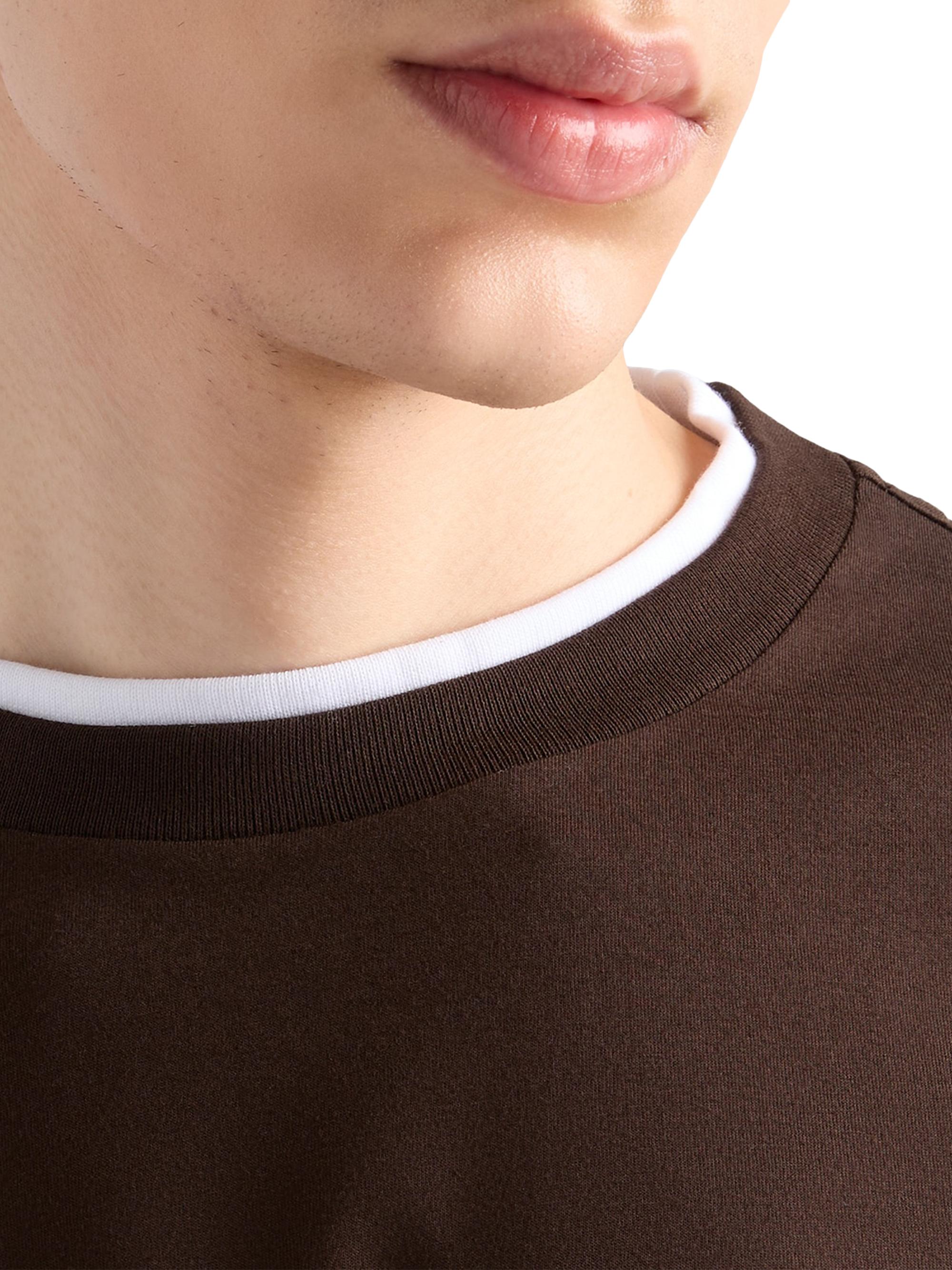 Prada Men's Cotton T-Shirt - Brown | Thumbnail 5