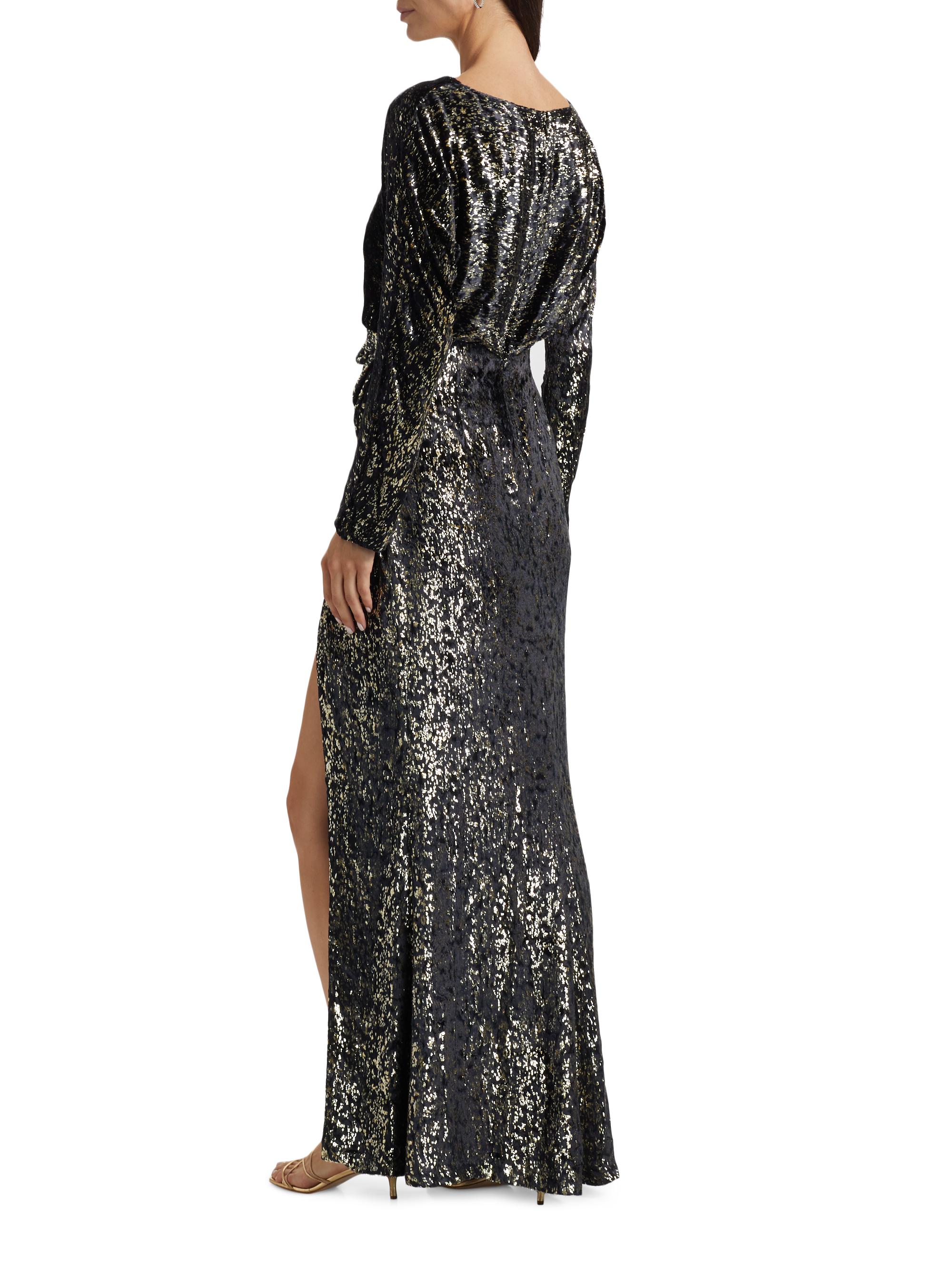 SIMKHAI Angelique Metallic Cocktail Dress | Saks Fifth Avenue
