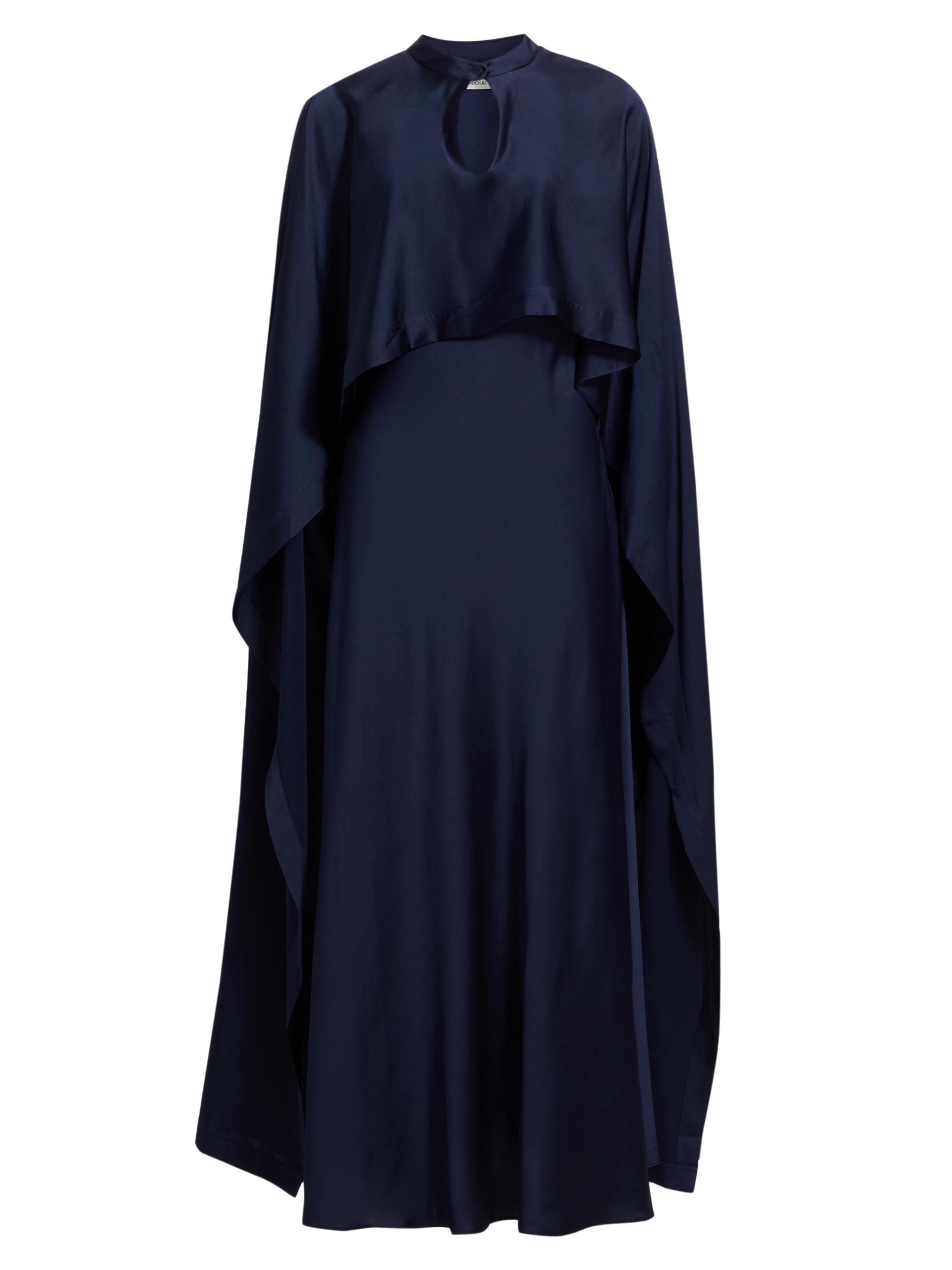 SIMKHAI Women's Amory Cape Cocktail Dress - Midnight