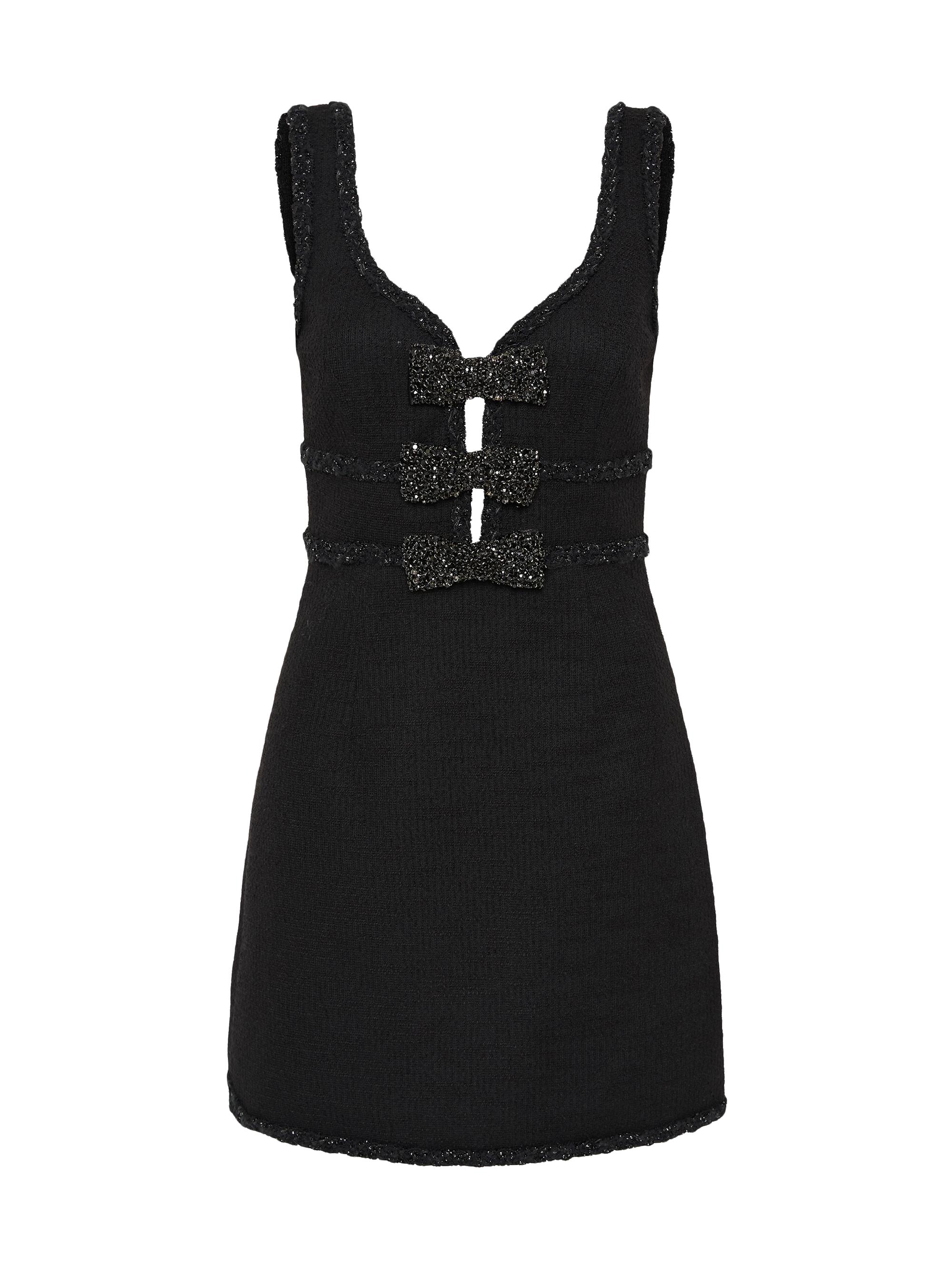 Rebecca Vallance Women's Margo Embellished Bow Minidress - Black