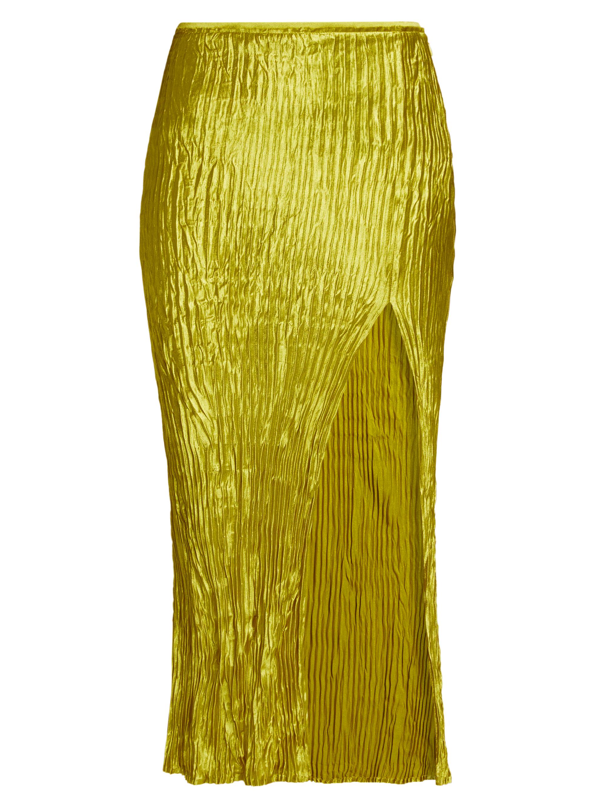 Jason Wu Collection Pleated Hammered Satin Skirt | Saks Fifth Avenue
