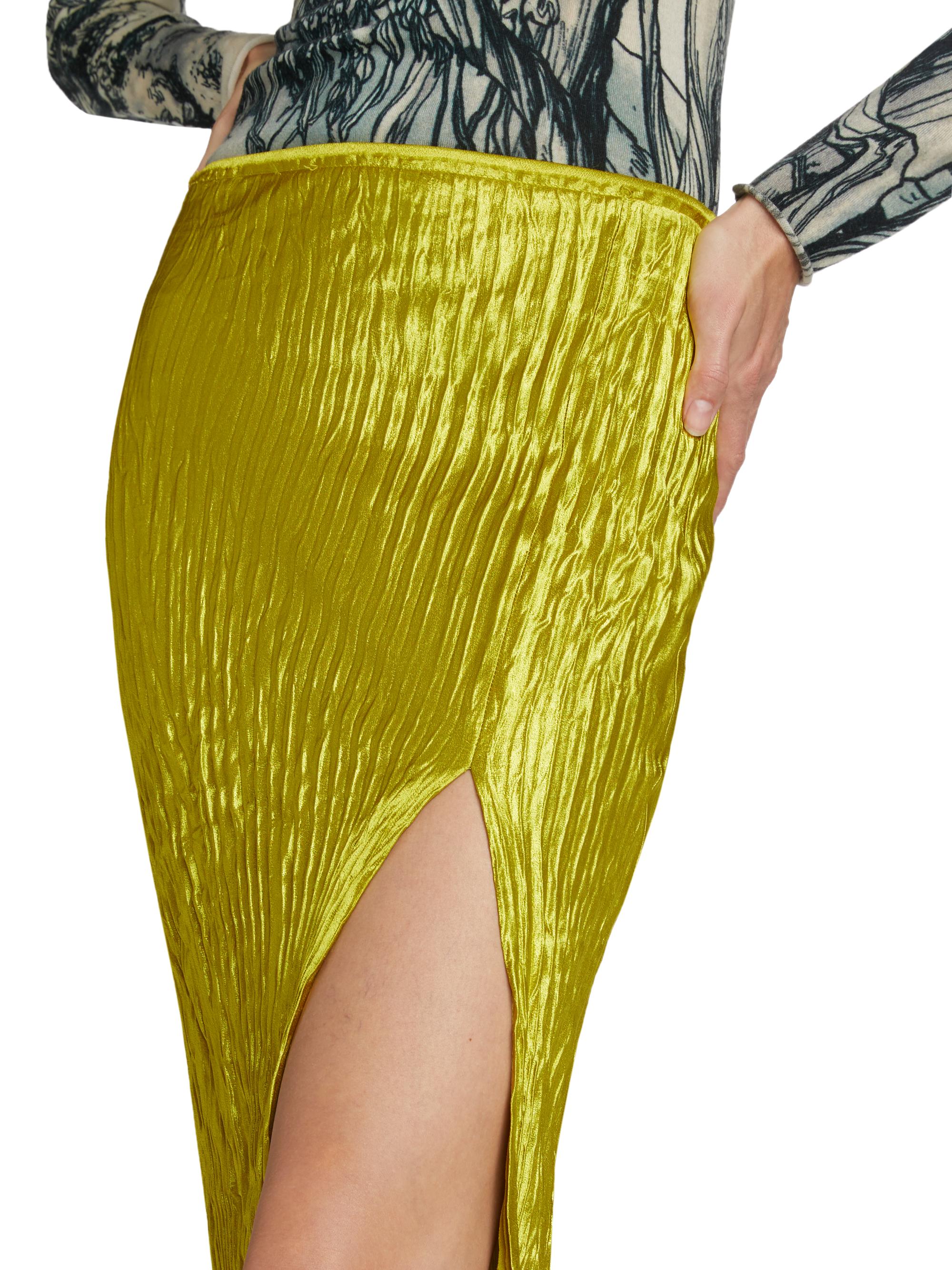 Jason Wu Collection Pleated Hammered Satin Skirt | Saks Fifth Avenue