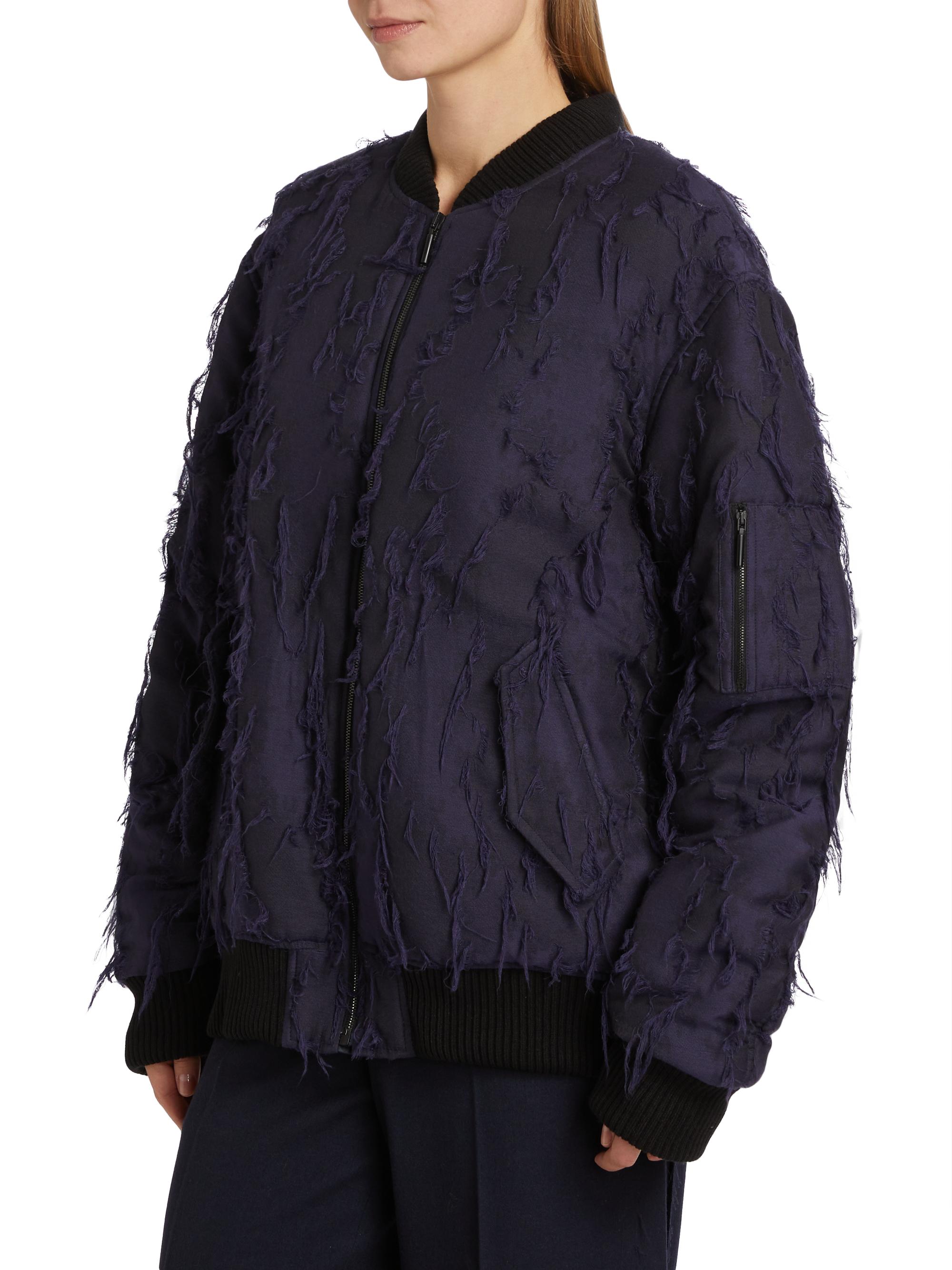 Jason Wu Collection Fray Jacquard Bomber Jacket | Saks Fifth Avenue