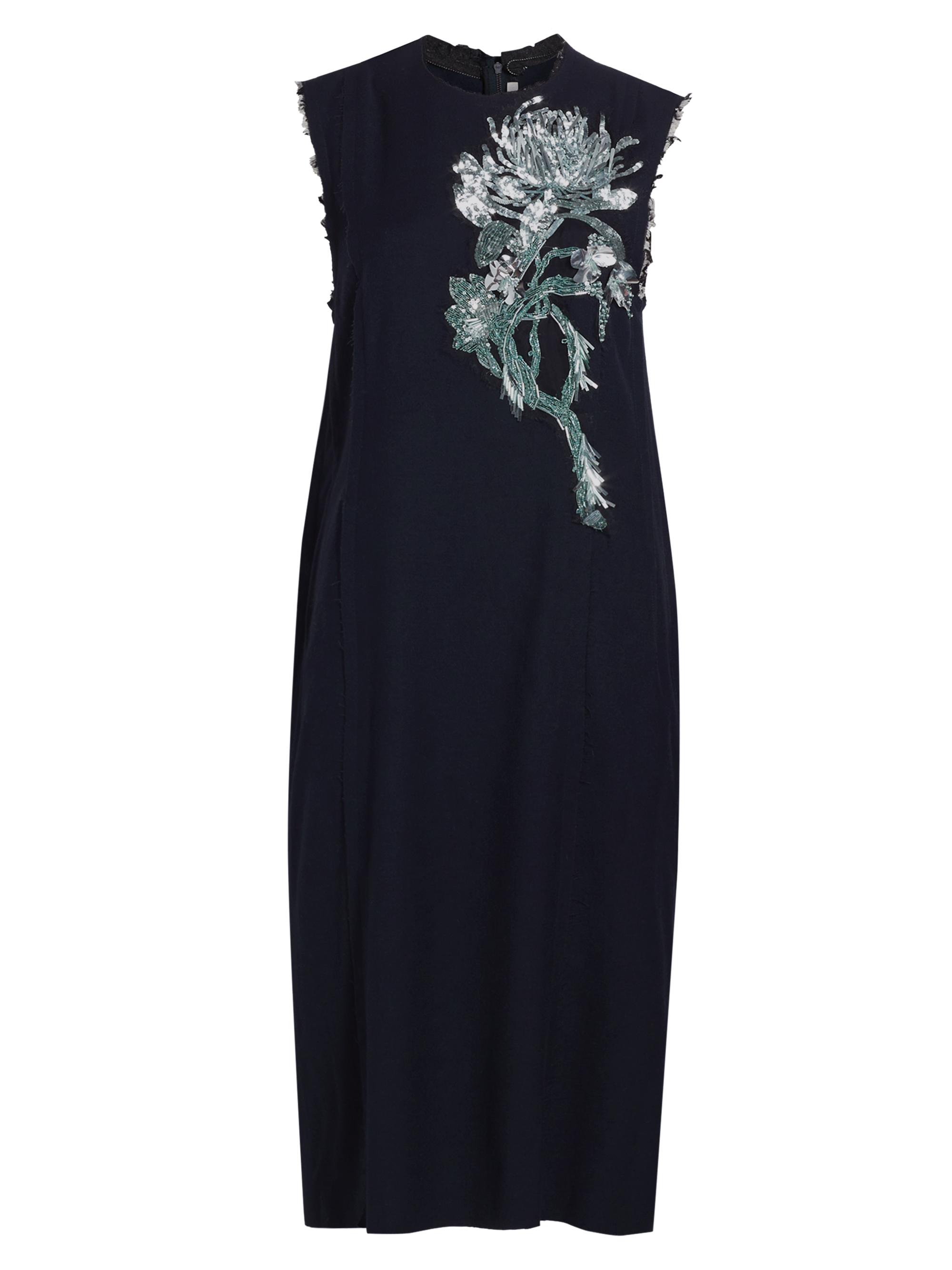 Jason Wu Collection Women's Floral Embellished Shift Dress - Navy