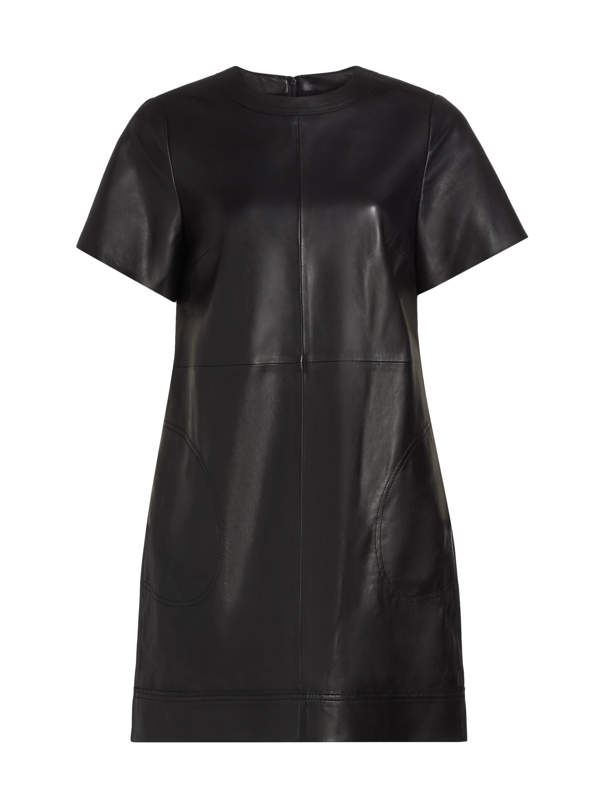 Theory Leather A-Line Knee-Length Shirtdress | Saks Fifth Avenue