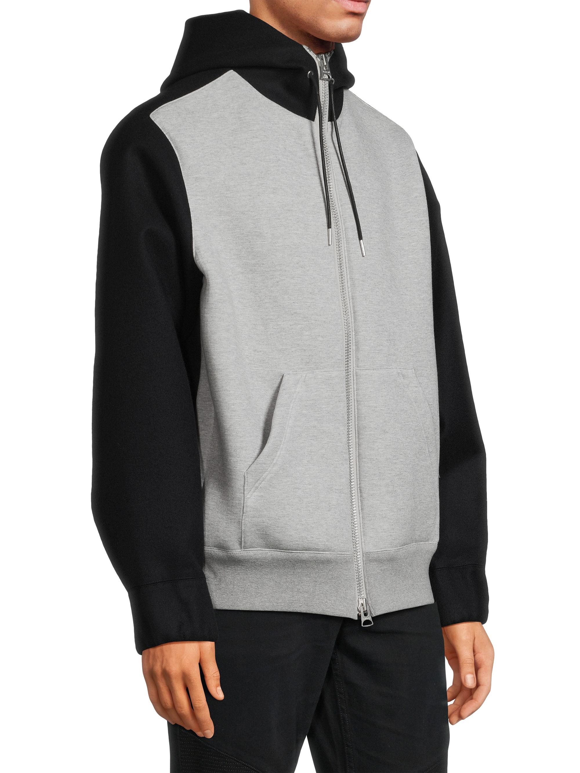 Sacai Wool Melton X Sponge Sweat Hoodie | Saks Fifth Avenue