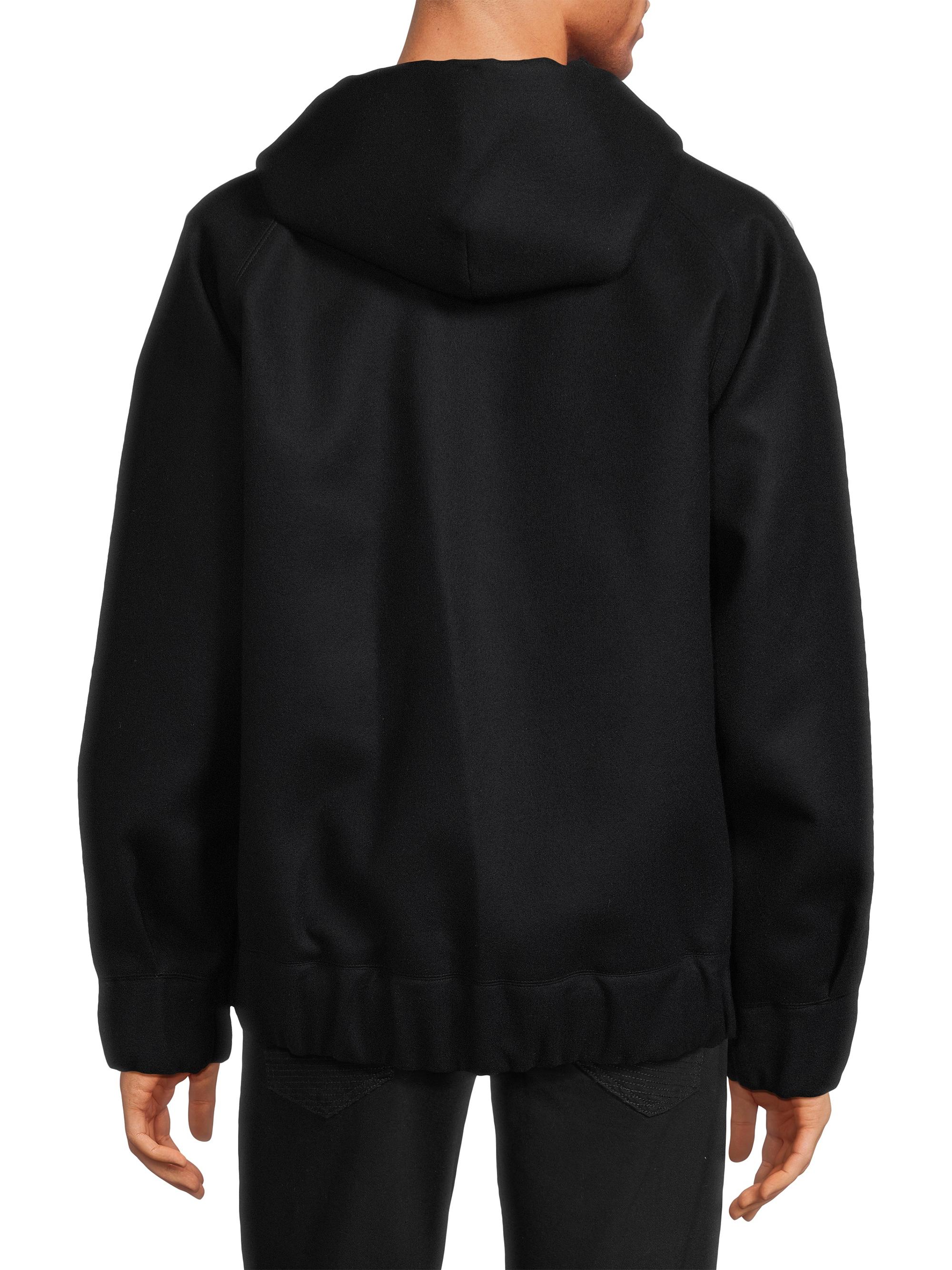 Sacai Wool Melton X Sponge Sweat Hoodie | Saks Fifth Avenue