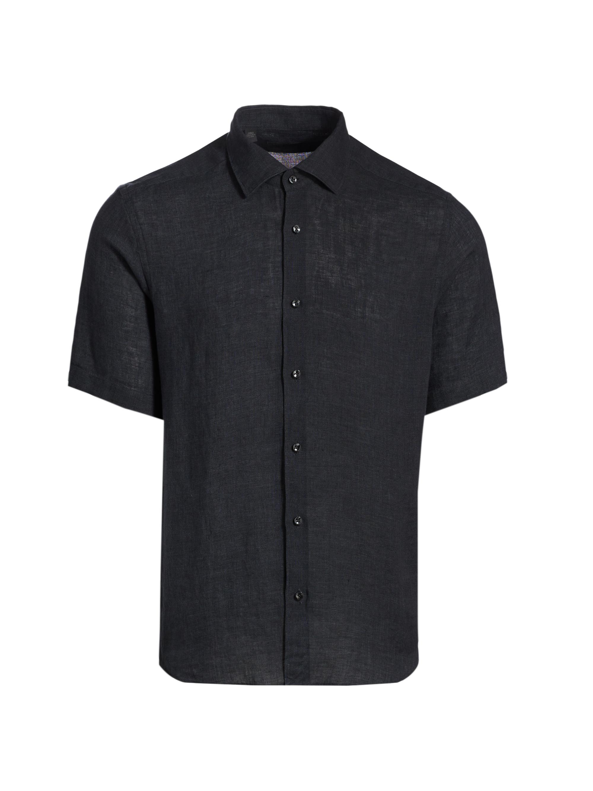 Theory Cairn Short-Sleeve Shirt | Saks Fifth Avenue