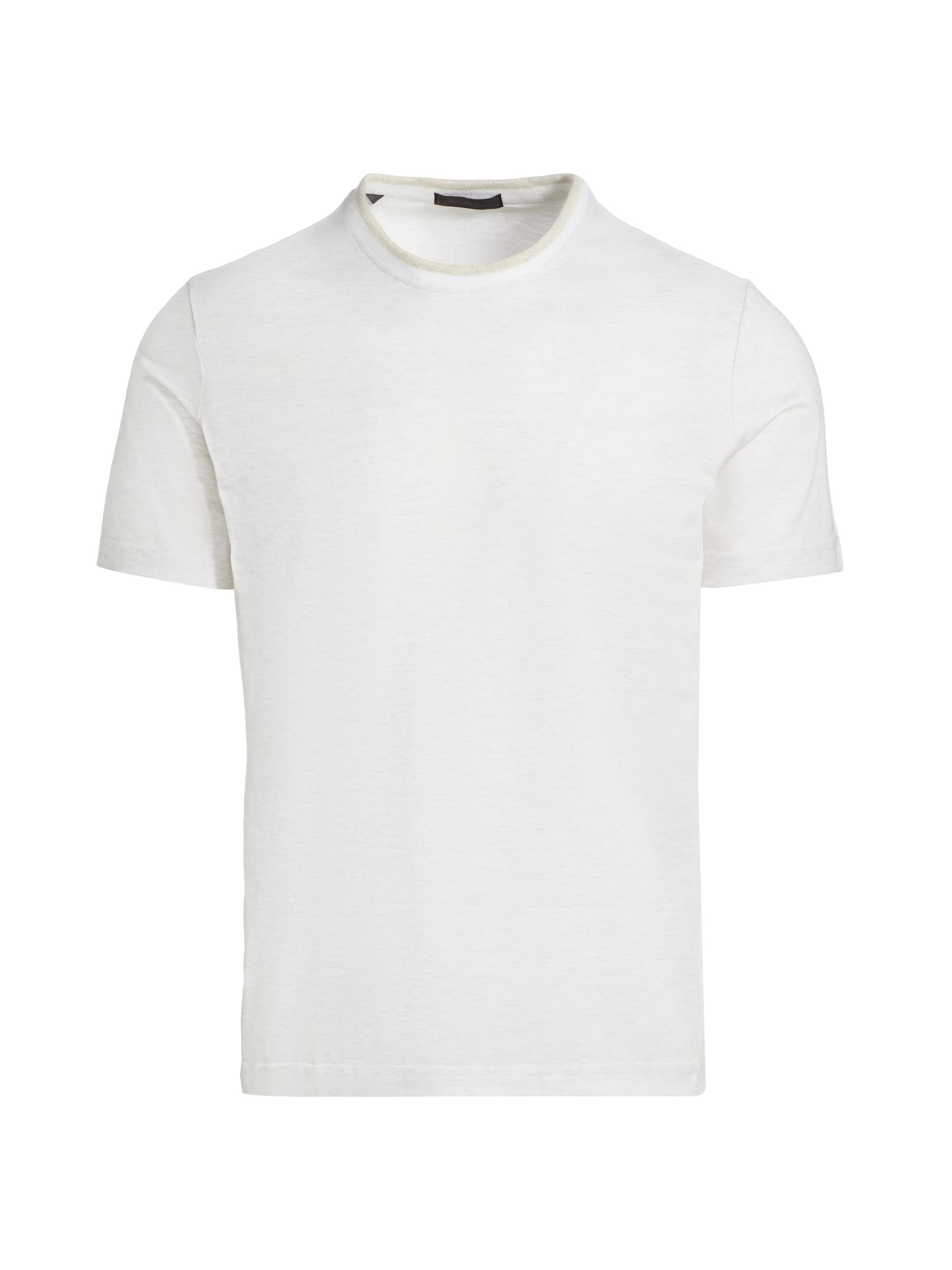Saks Fifth Avenue Men's COLLECTION Mélange Cotton T-Shirt - Beige