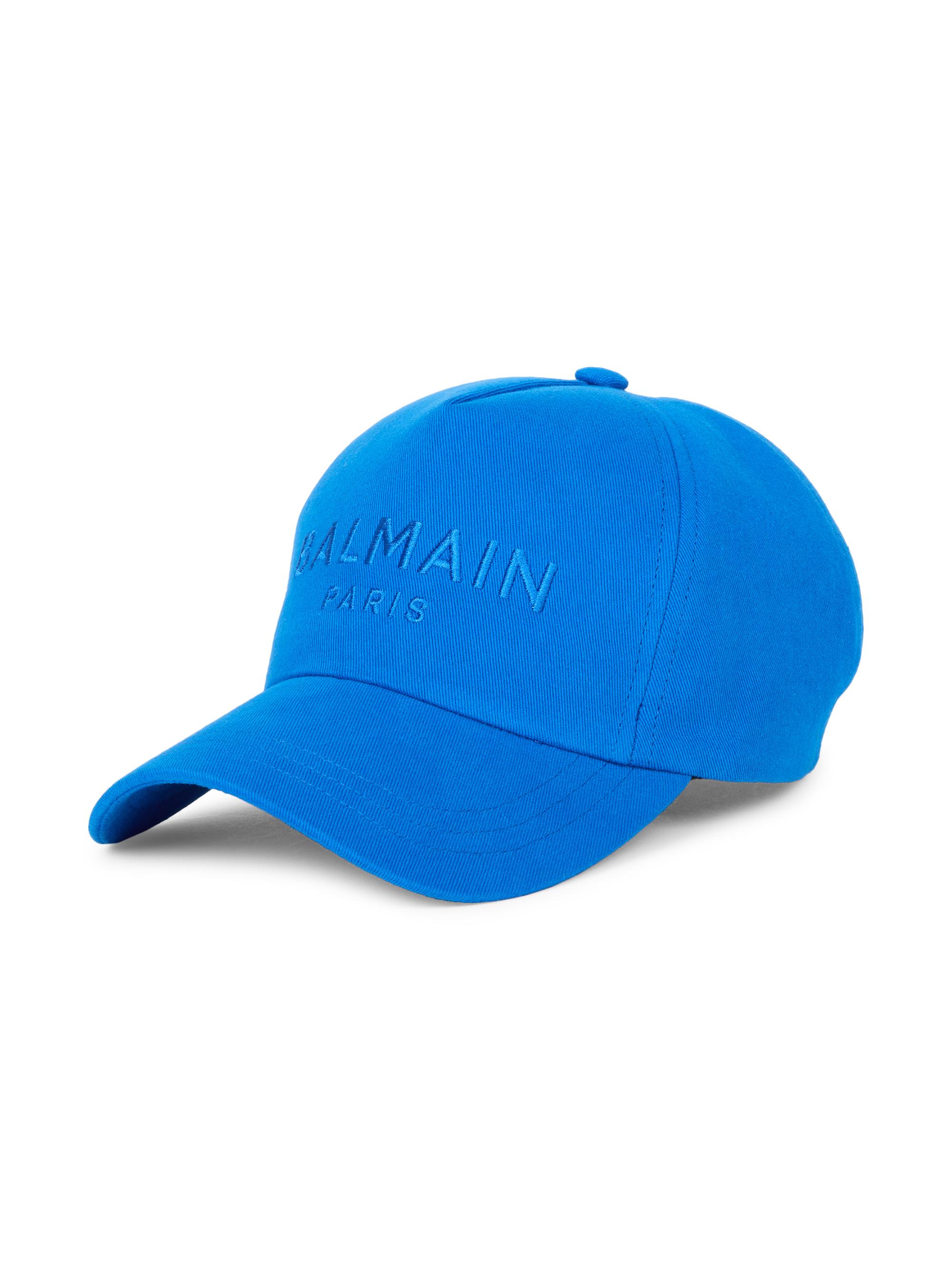 Balmain Men's Logo-Embroidered Cotton Baseball Cap - Blue Multi