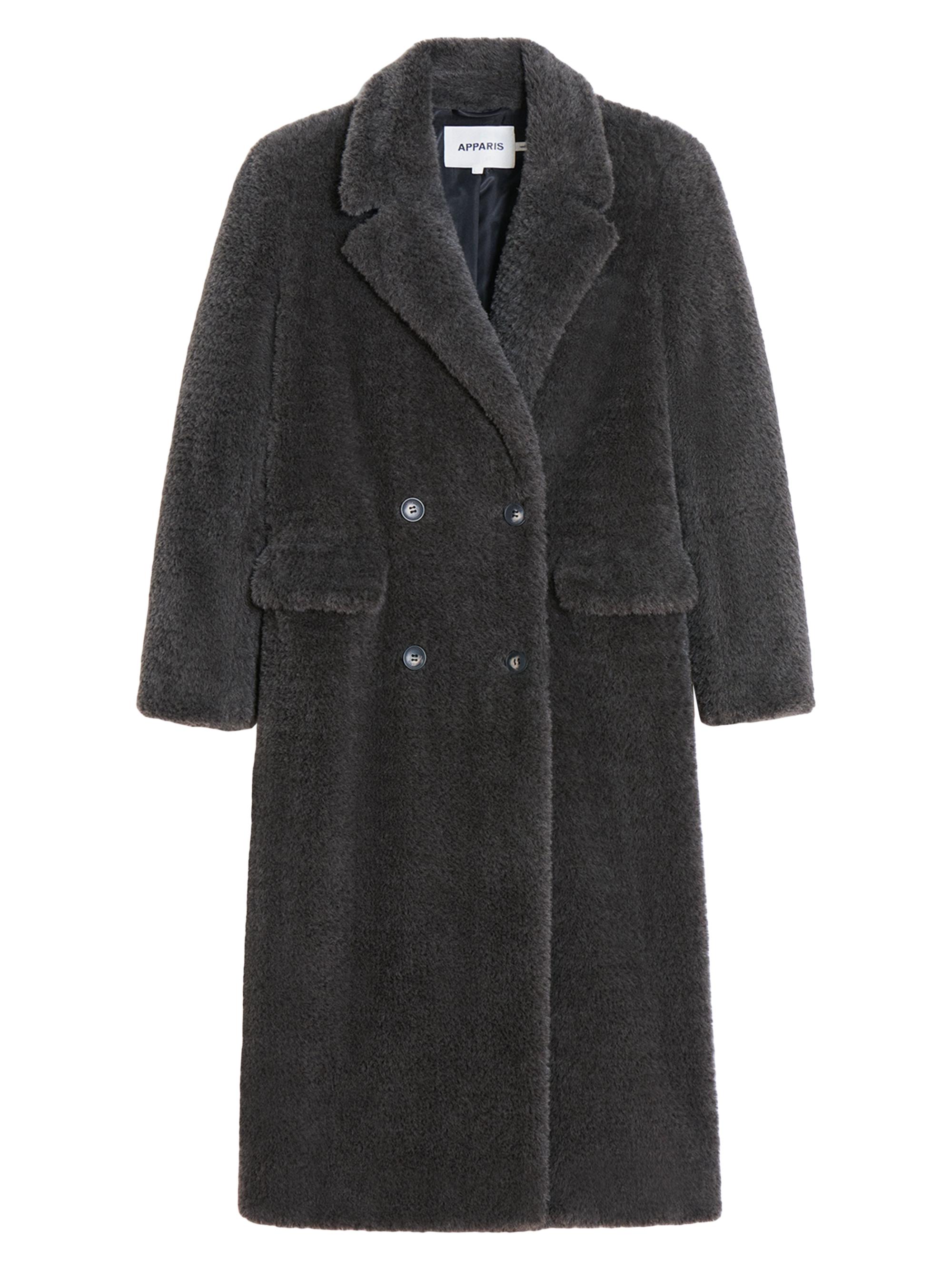 アッシーさん専用1 PIU1UGUALE3 CRAZY CHESTER COAT SET]Airy Shaggy Chester Coat+Clasical Check Tuck Trousers – MIELI