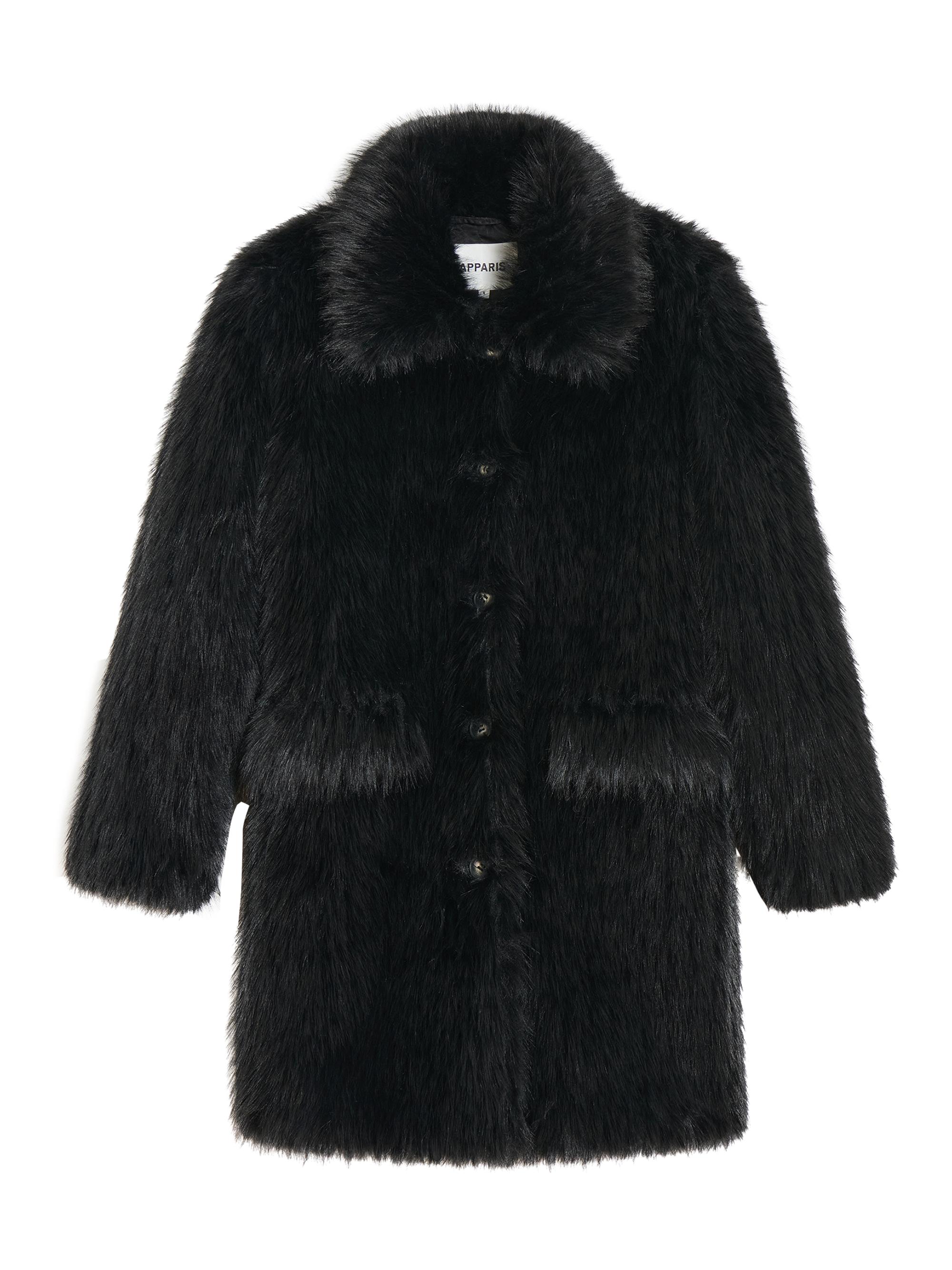 Apparis Women's Pamela Faux Fur Coat - Noir