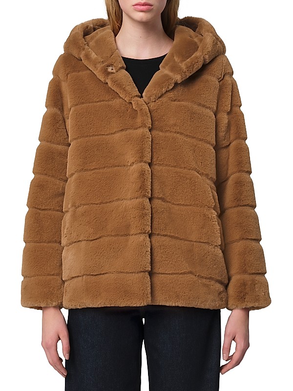 Shop Apparis Goldy Faux-Fur Hooded Short Coat | Saks Fifth Shop Apparis Goldy Faux-Fur Hooded Short Coat | Saks Fifth